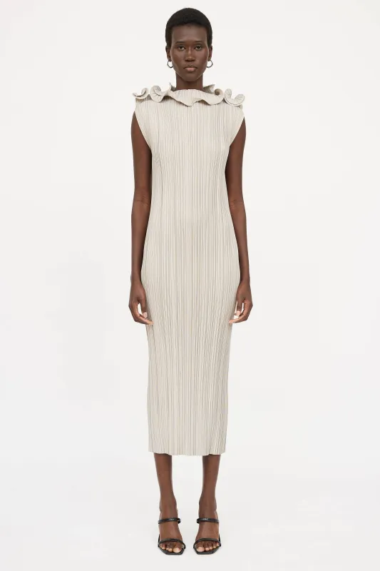 Mazarron Ruffle Pleated Dress made by Toteme