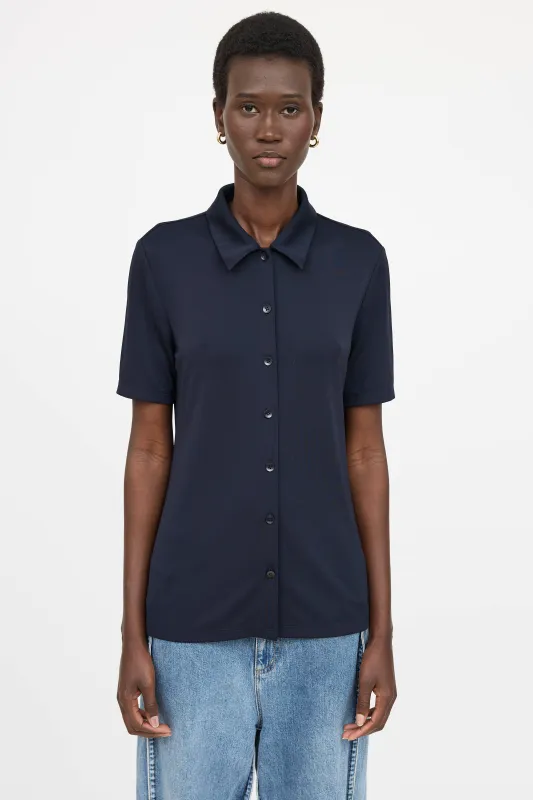 Button Up Short Sleeve Top sold by VSP Consignment