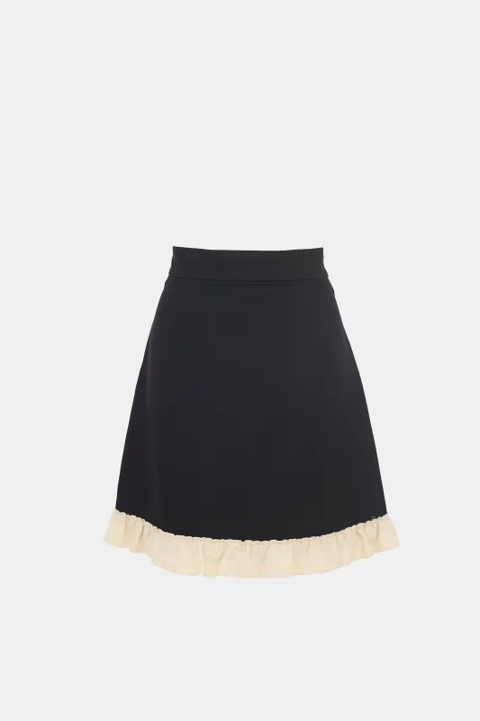 Ruffle Hem Mini Skirt sold by VSP Consignment