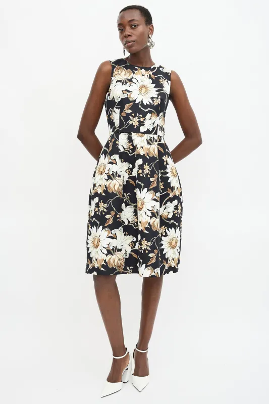 Floral Print Midi Dress sold by VSP Consignment