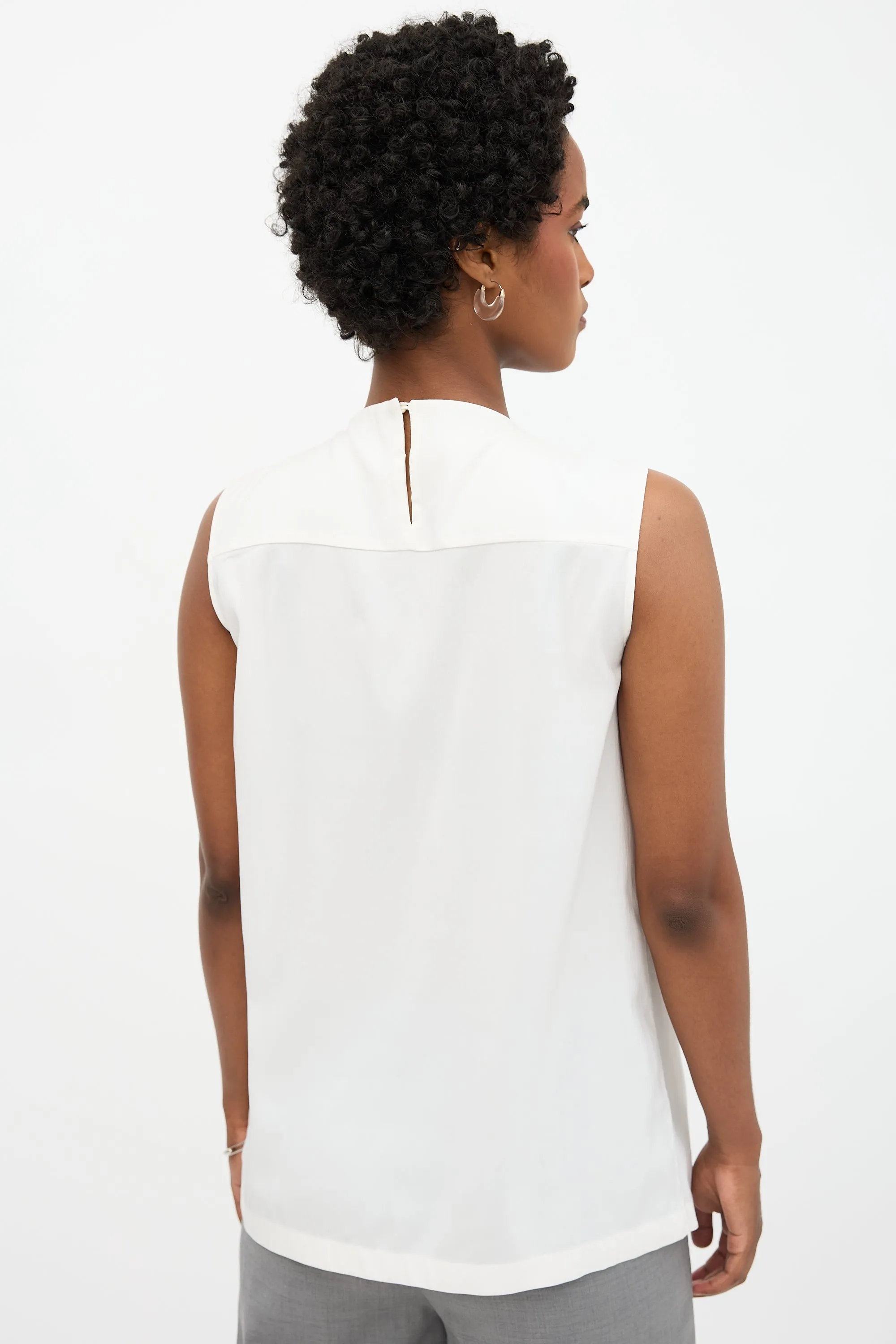 Silk Monili Fringe Blouse sold by VSP Consignment product image thumbnail 5