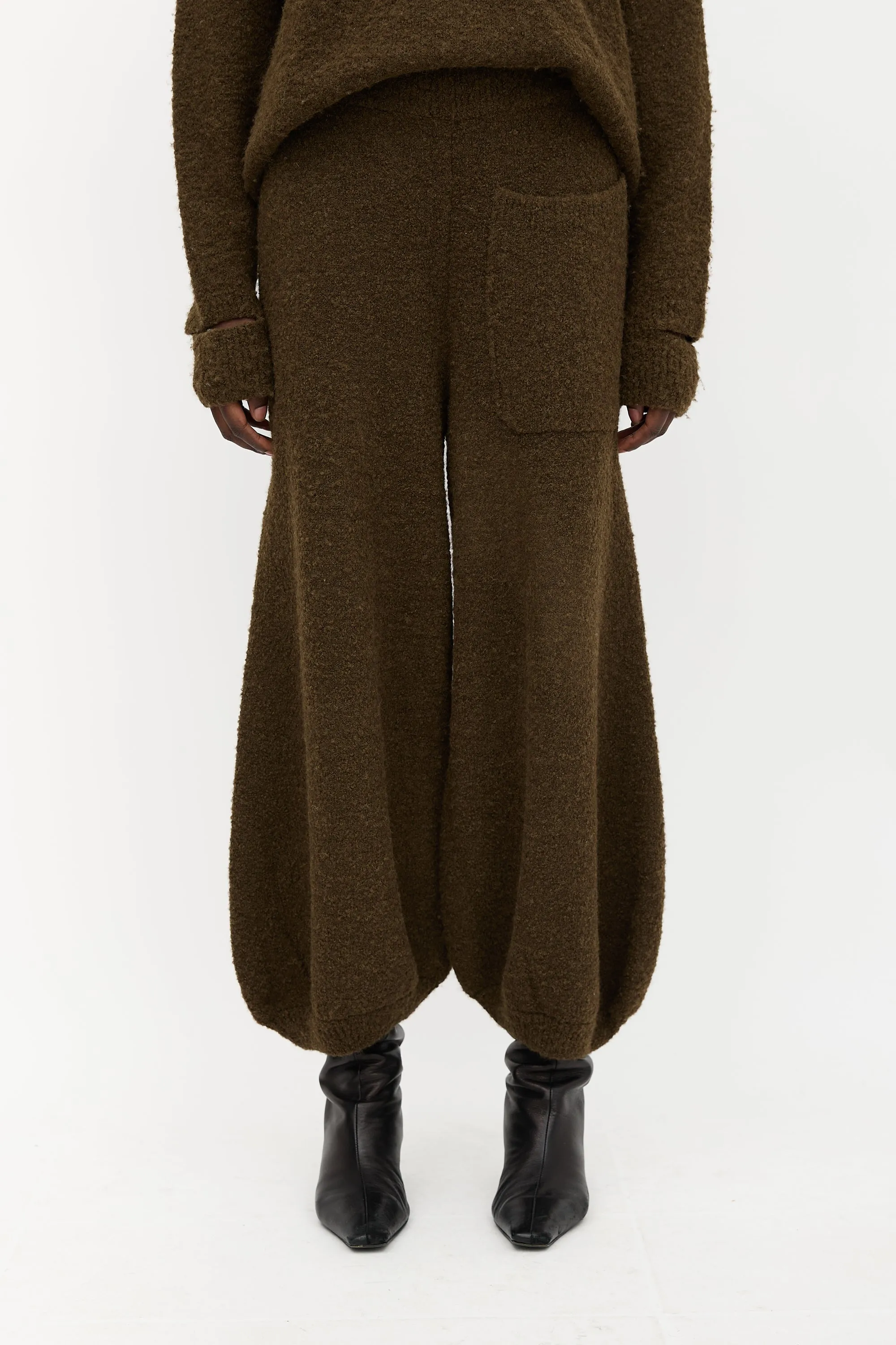 Boucle Knit Balloon Pant sold by VSP Consignment