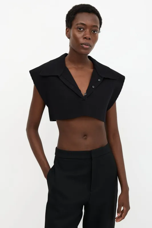 Sleeveless Cropped Polo made by Jacquemus