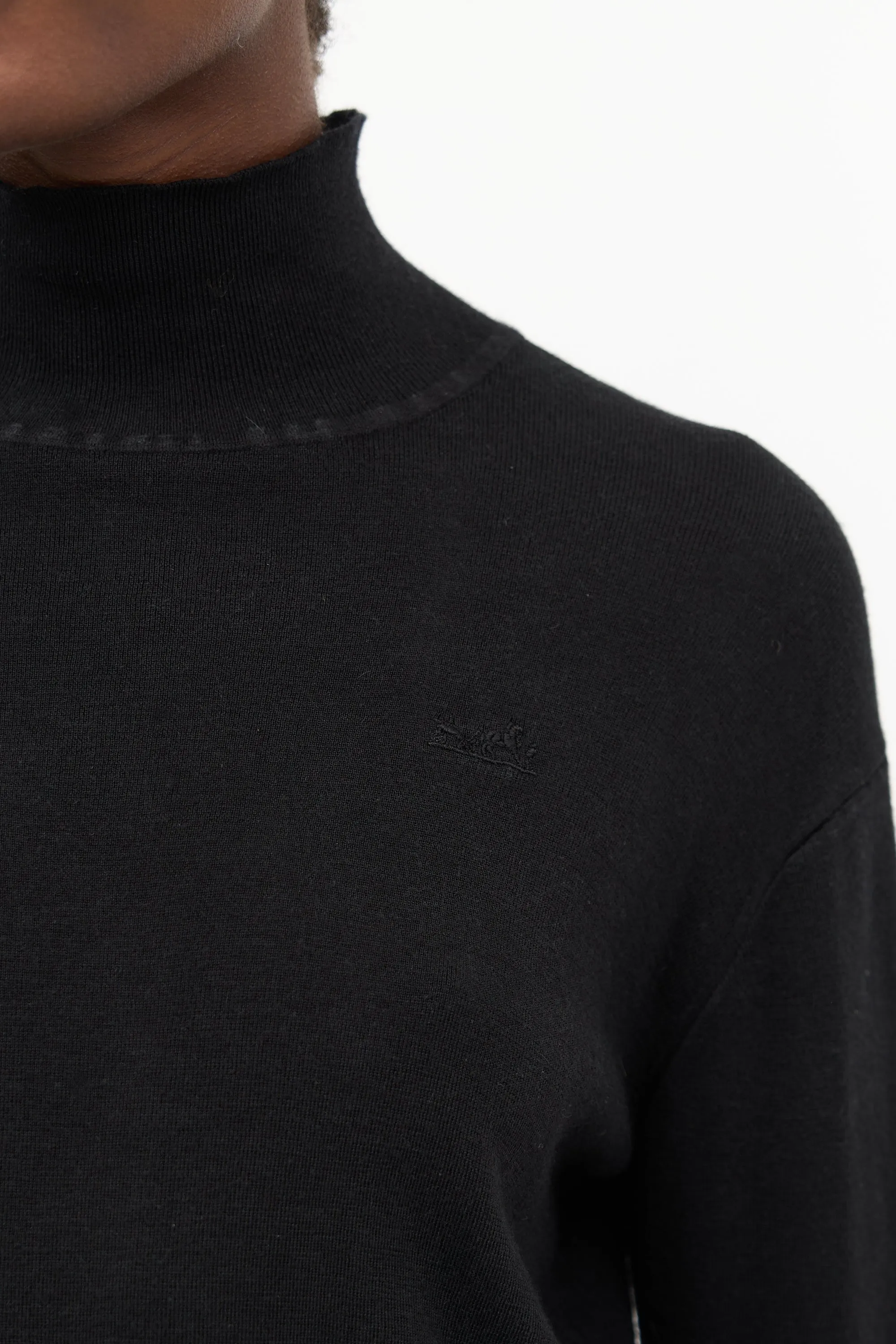 Cashmere & Silk Logo Sweater sold by VSP Consignment product image thumbnail 2