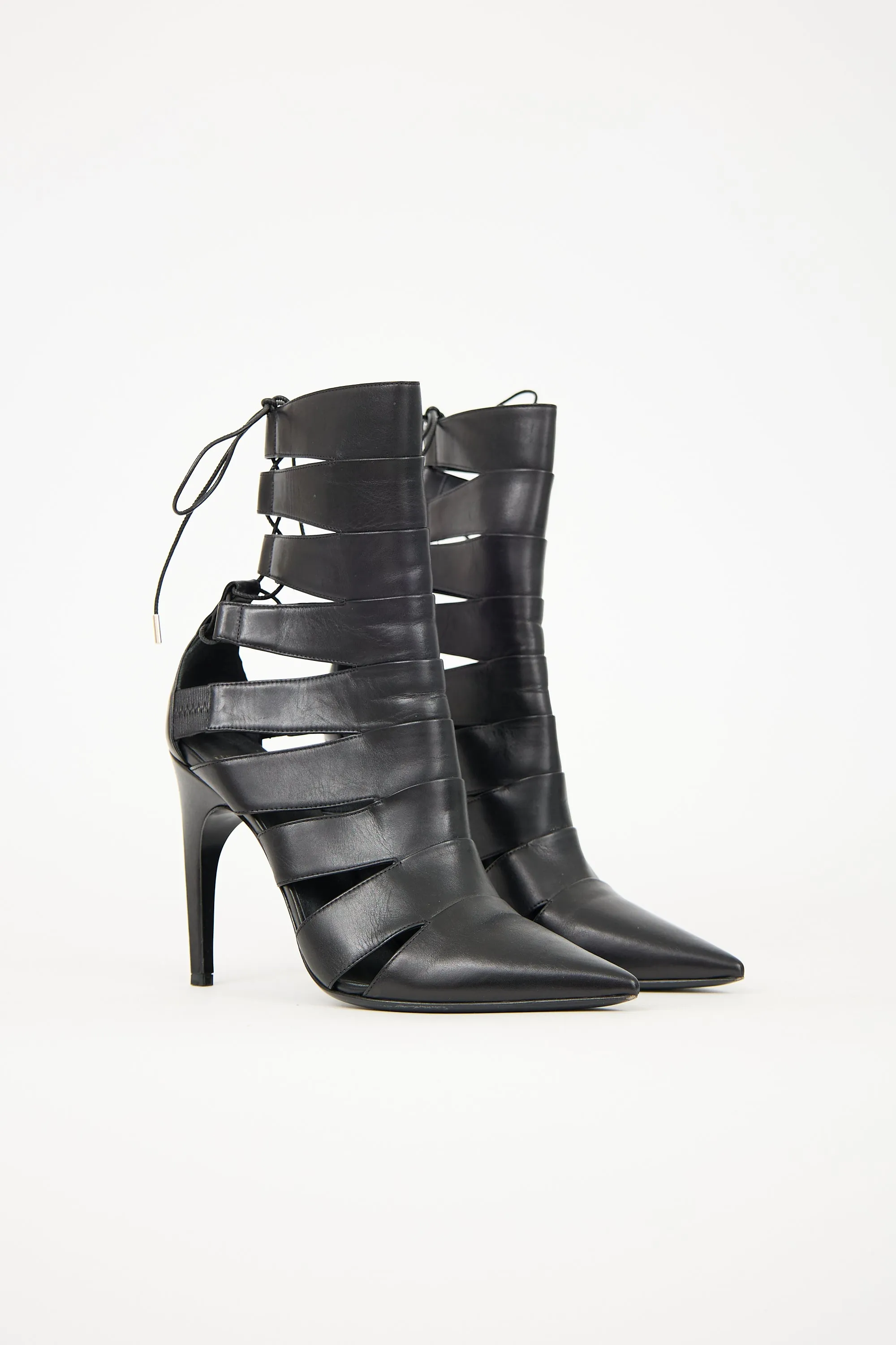 Leather Cage Heel sold by VSP Consignment product image thumbnail 2