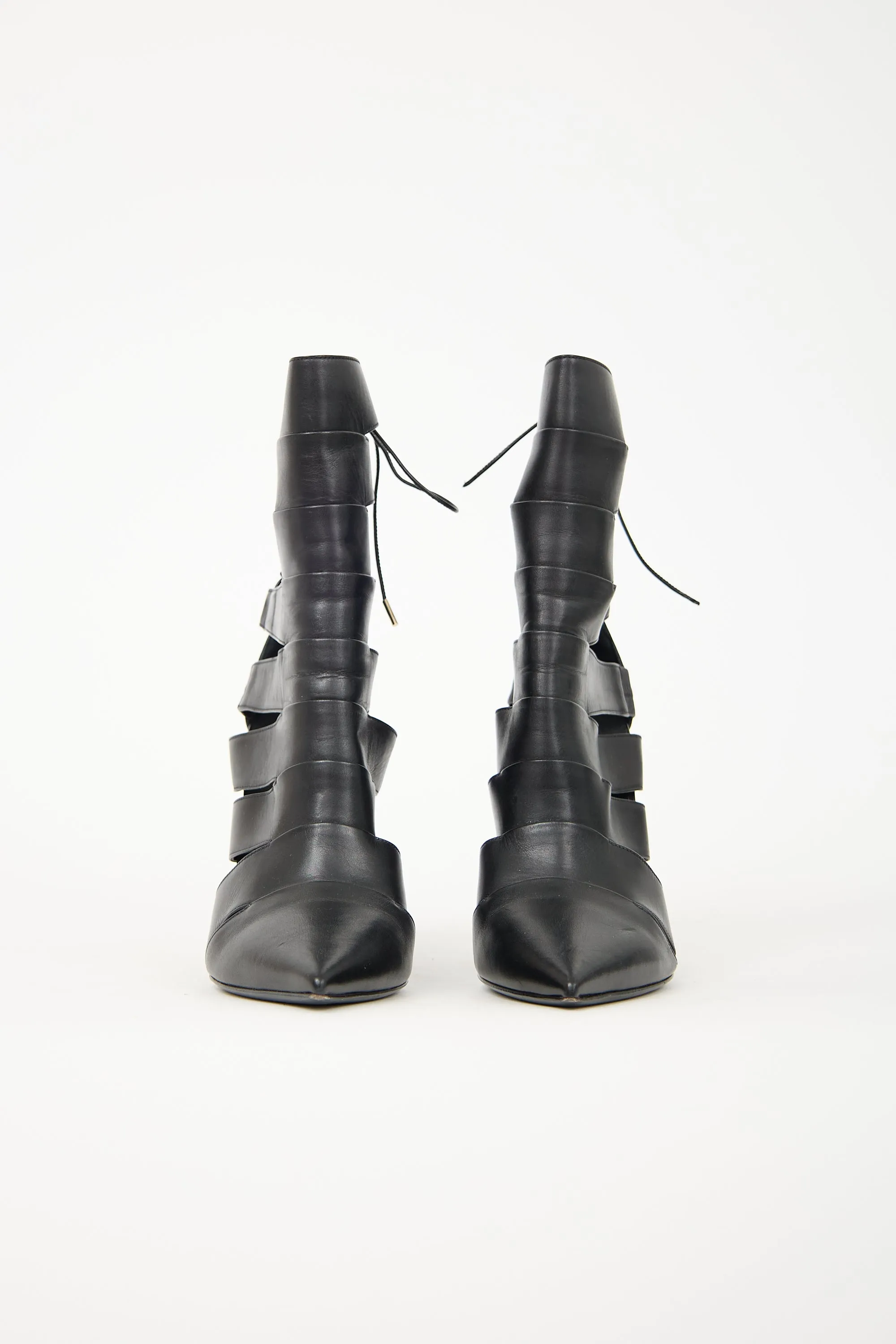 Leather Cage Heel sold by VSP Consignment product image thumbnail 3
