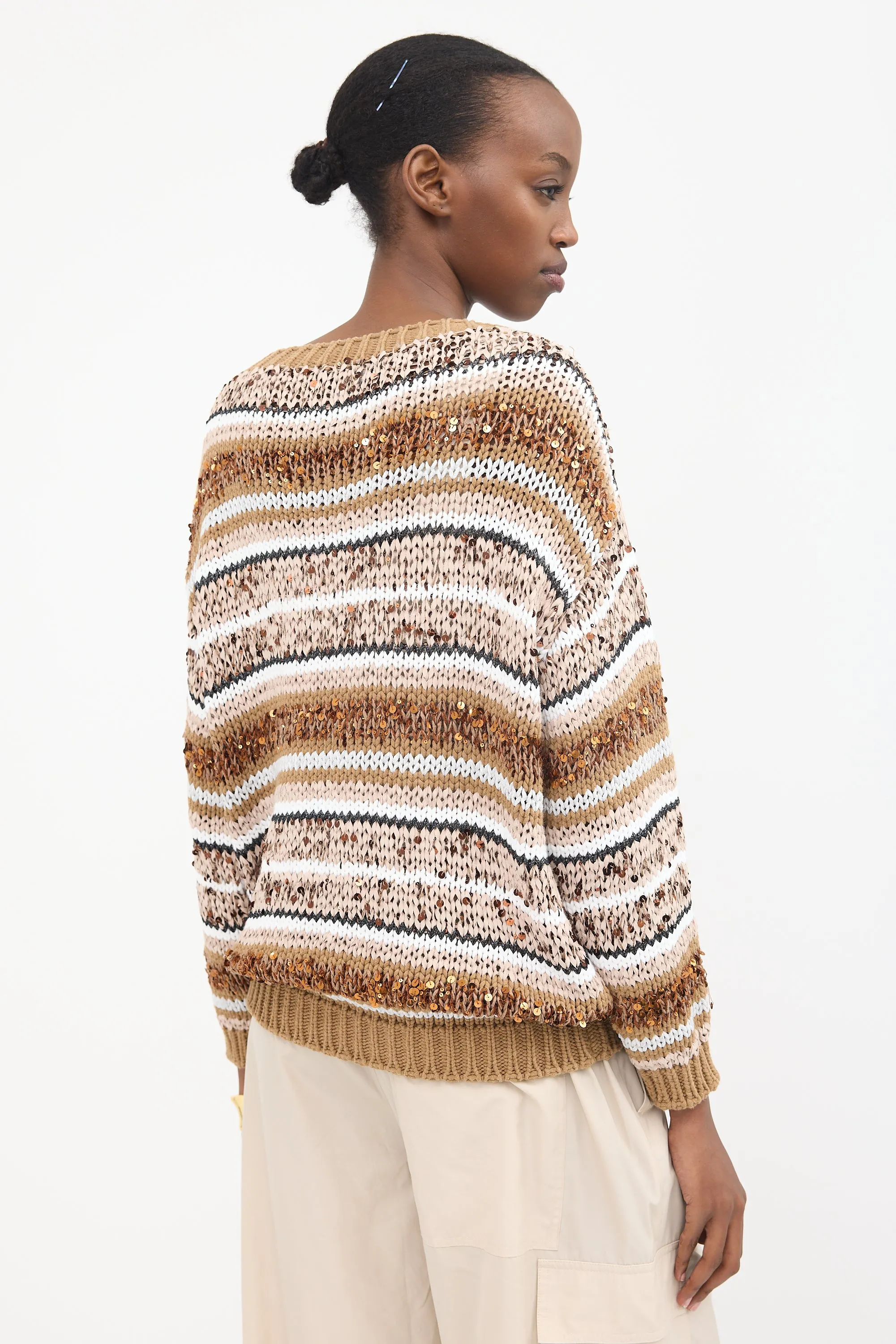 Striped Knit Sweater sold by VSP Consignment product image thumbnail 4