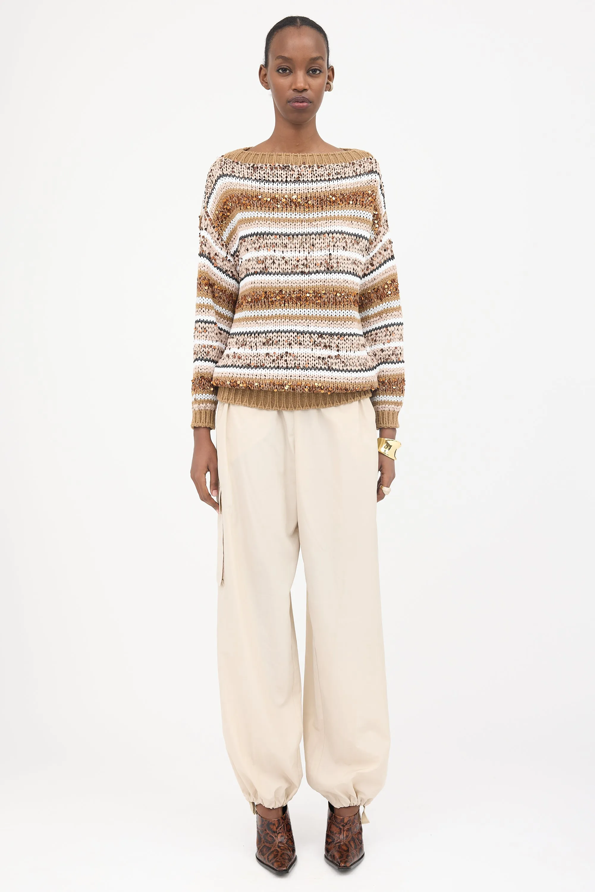 Striped Knit Sweater sold by VSP Consignment product image thumbnail 2