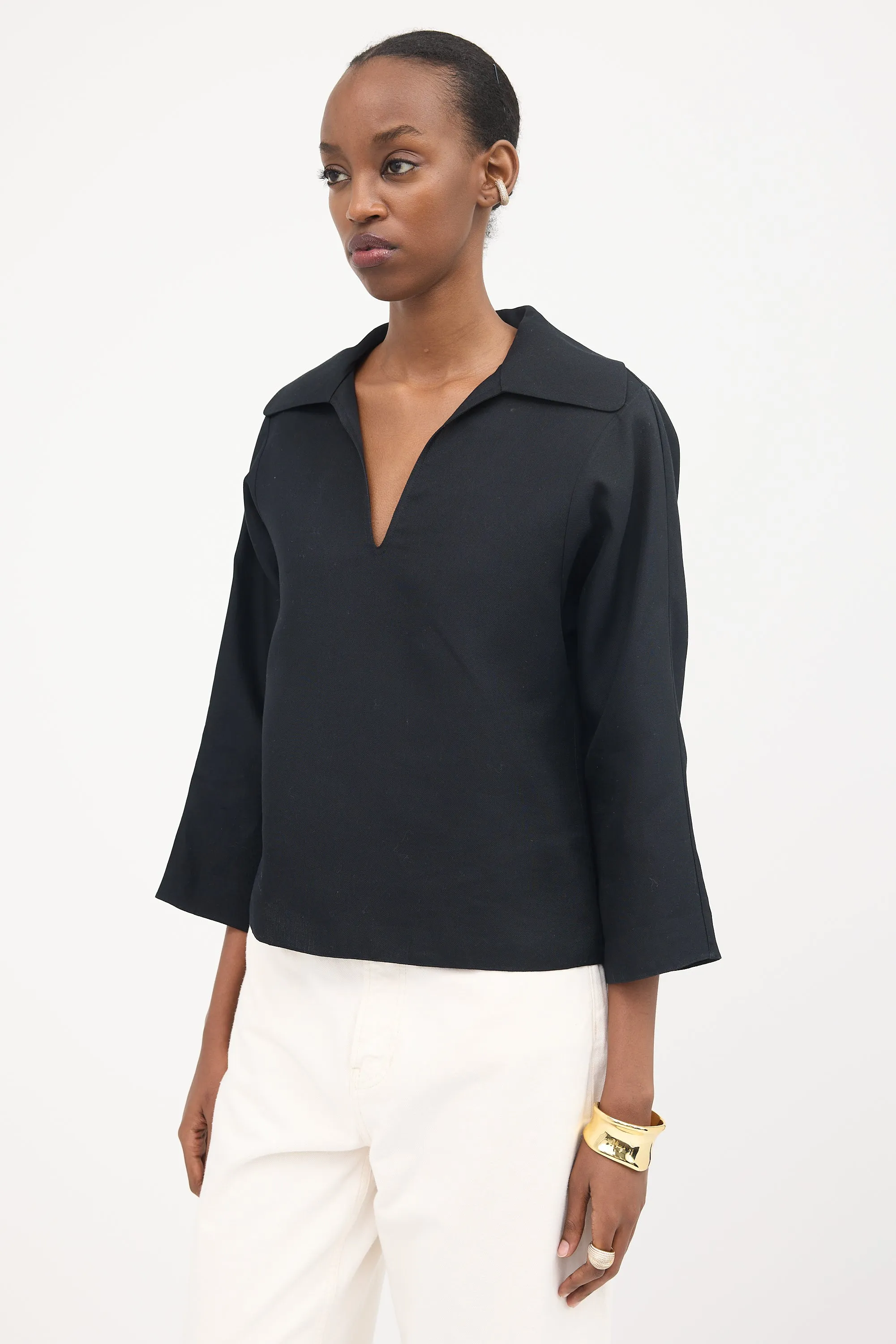 Silk Blend Gazar Top sold by VSP Consignment product image thumbnail 3