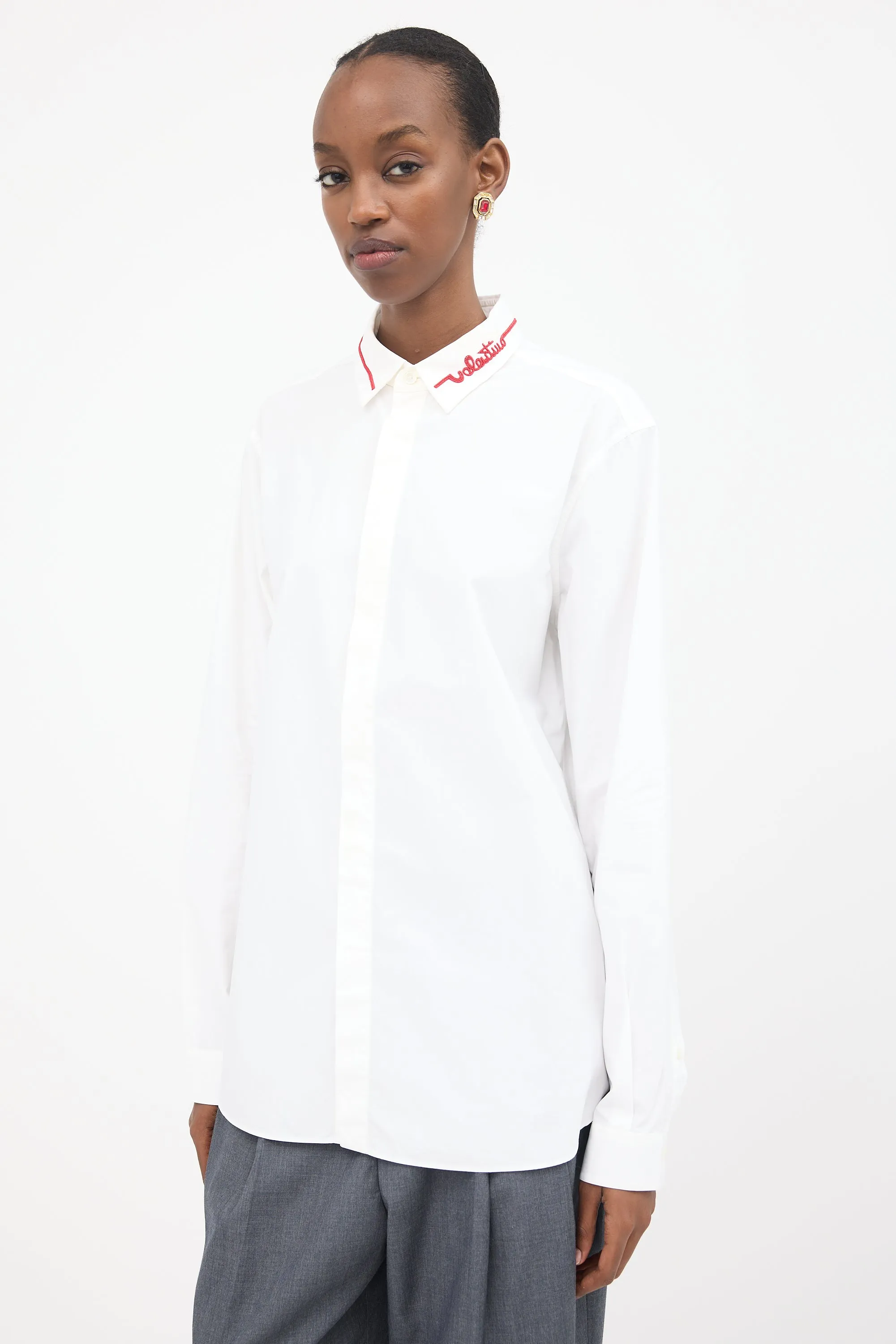 Beaded Logo Shirt sold by VSP Consignment product image thumbnail 3