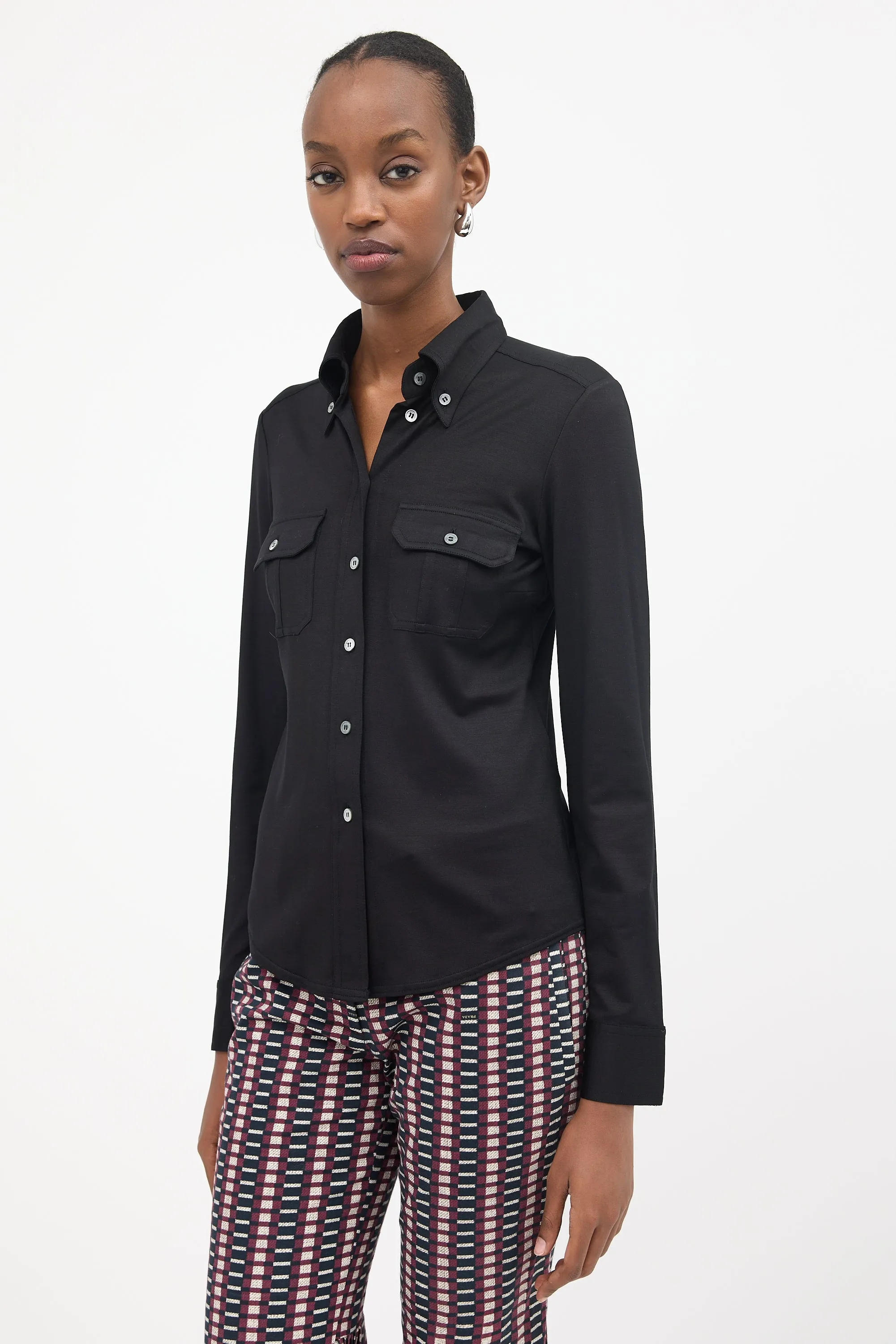 Silk Pocket Shirt sold by VSP Consignment product image thumbnail 3