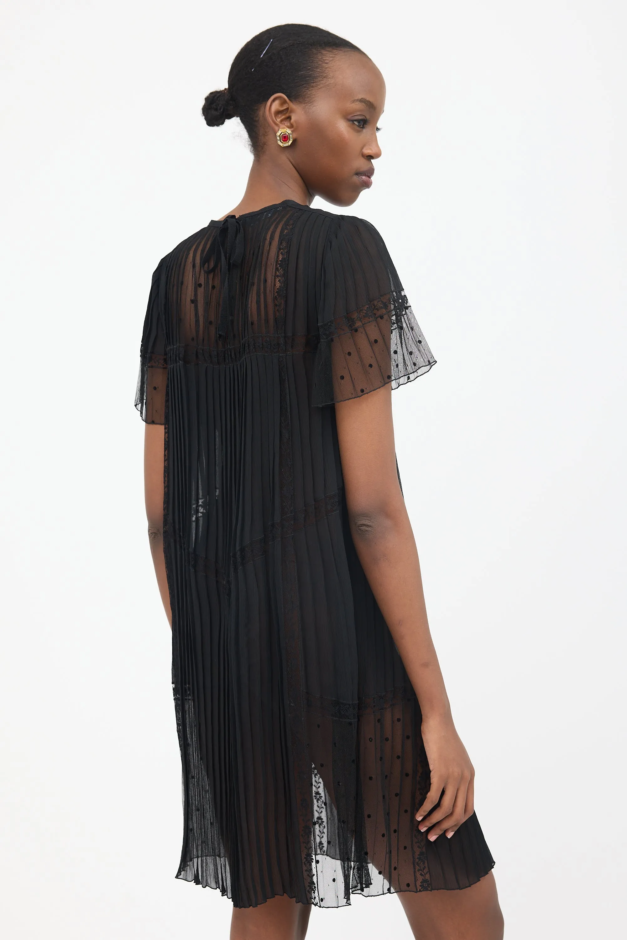Sheer Pleated Dress sold by VSP Consignment product image thumbnail 4