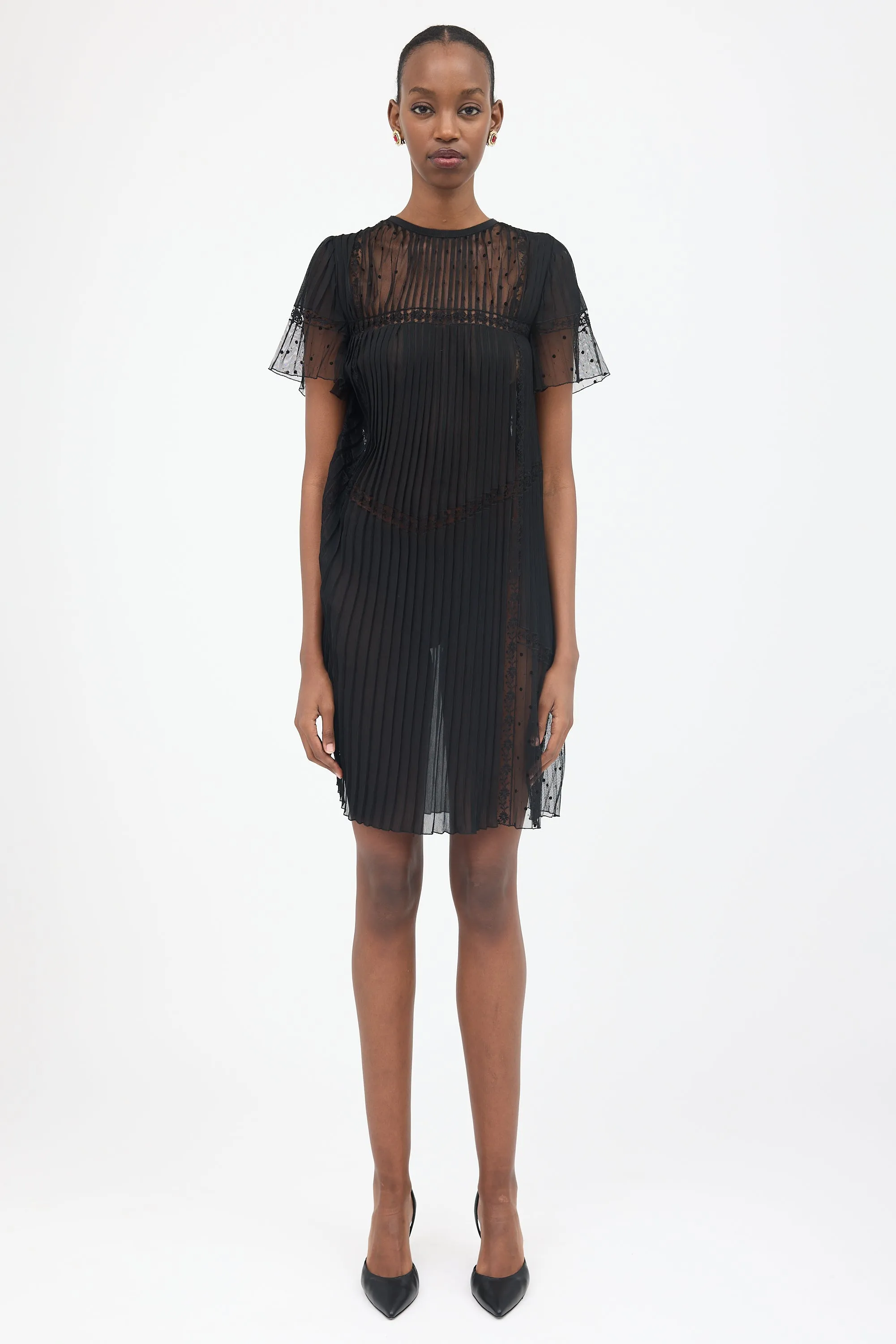 Sheer Pleated Dress sold by VSP Consignment product image thumbnail 2
