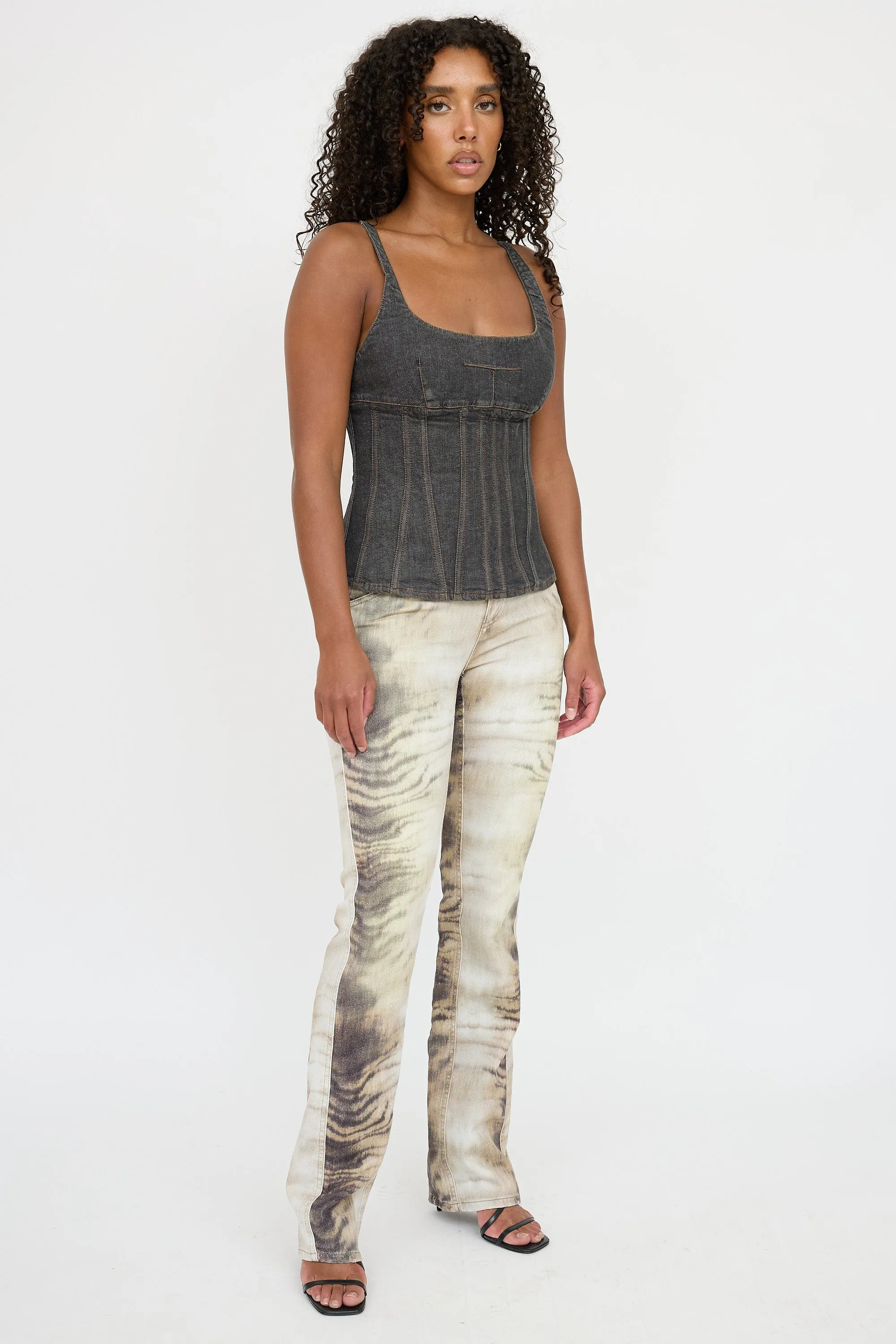 Denim Corset Top sold by VSP Consignment product image thumbnail 2