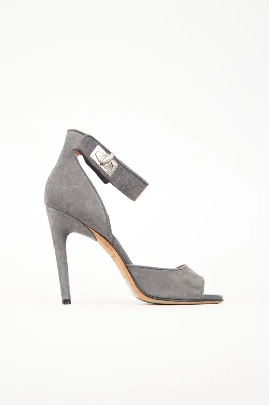 Suede Lock Sandal sold by VSP Consignment