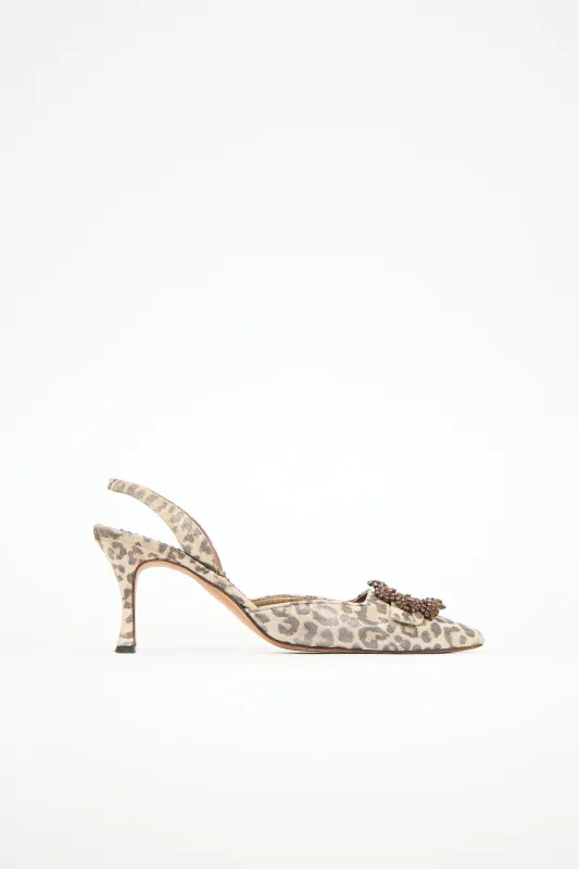 Sparkly Printed Slingback Pump sold by VSP Consignment