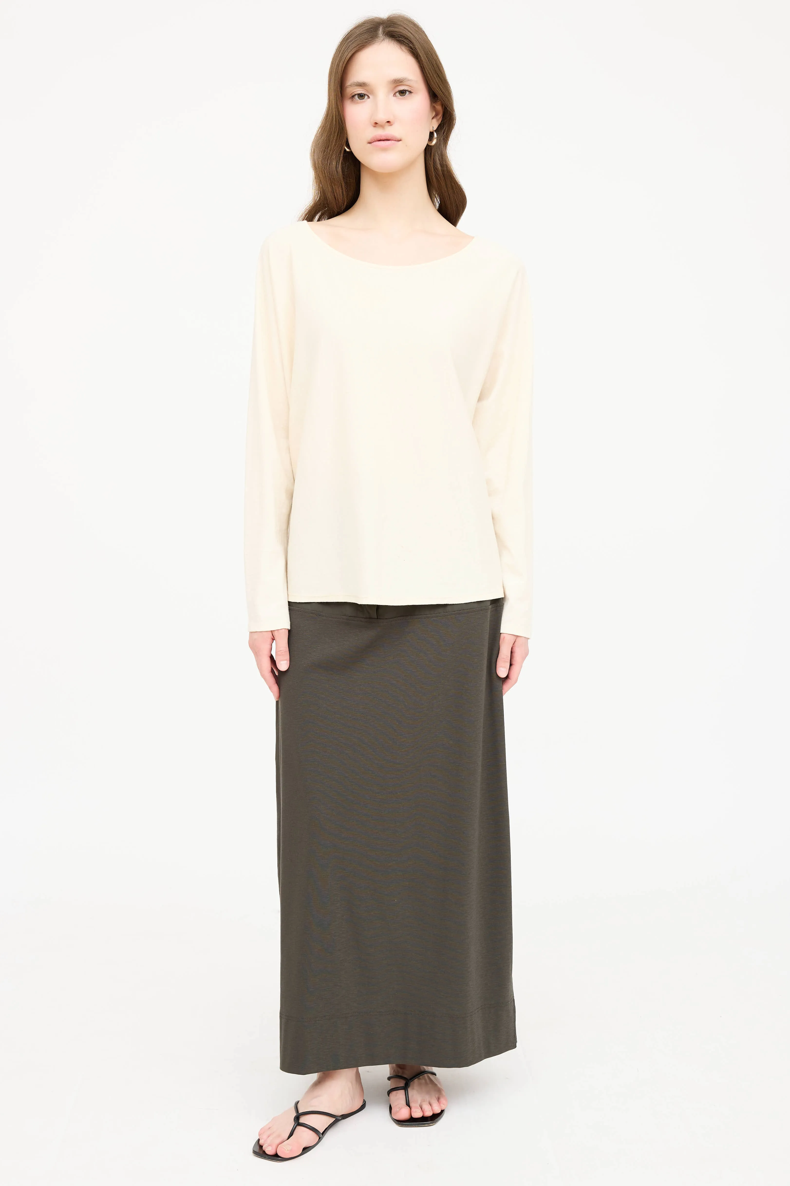 Knit Longsleeve Boat Neck Top sold by VSP Consignment product image thumbnail 2