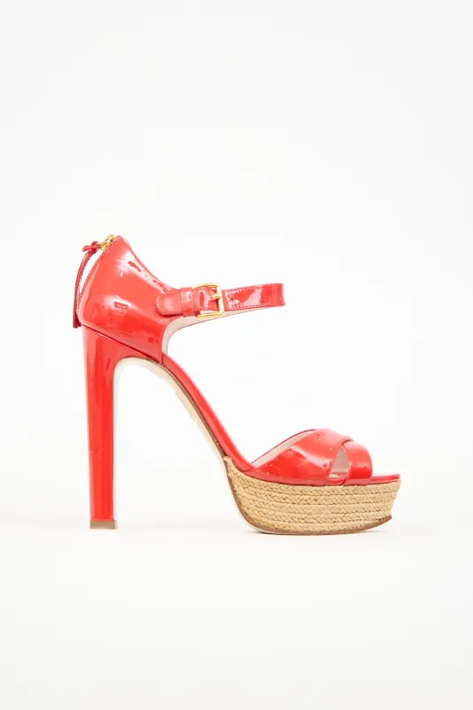 Patent Espadrille Heel sold by VSP Consignment