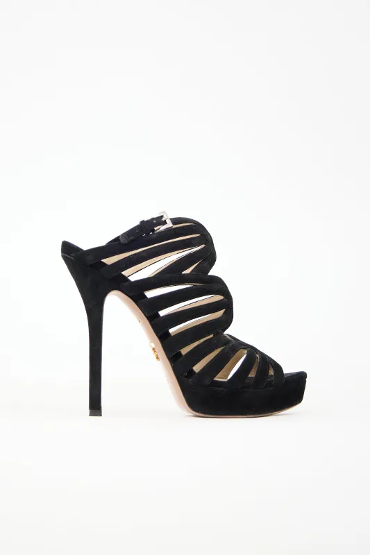 Suede Cut Out Heel sold by VSP Consignment