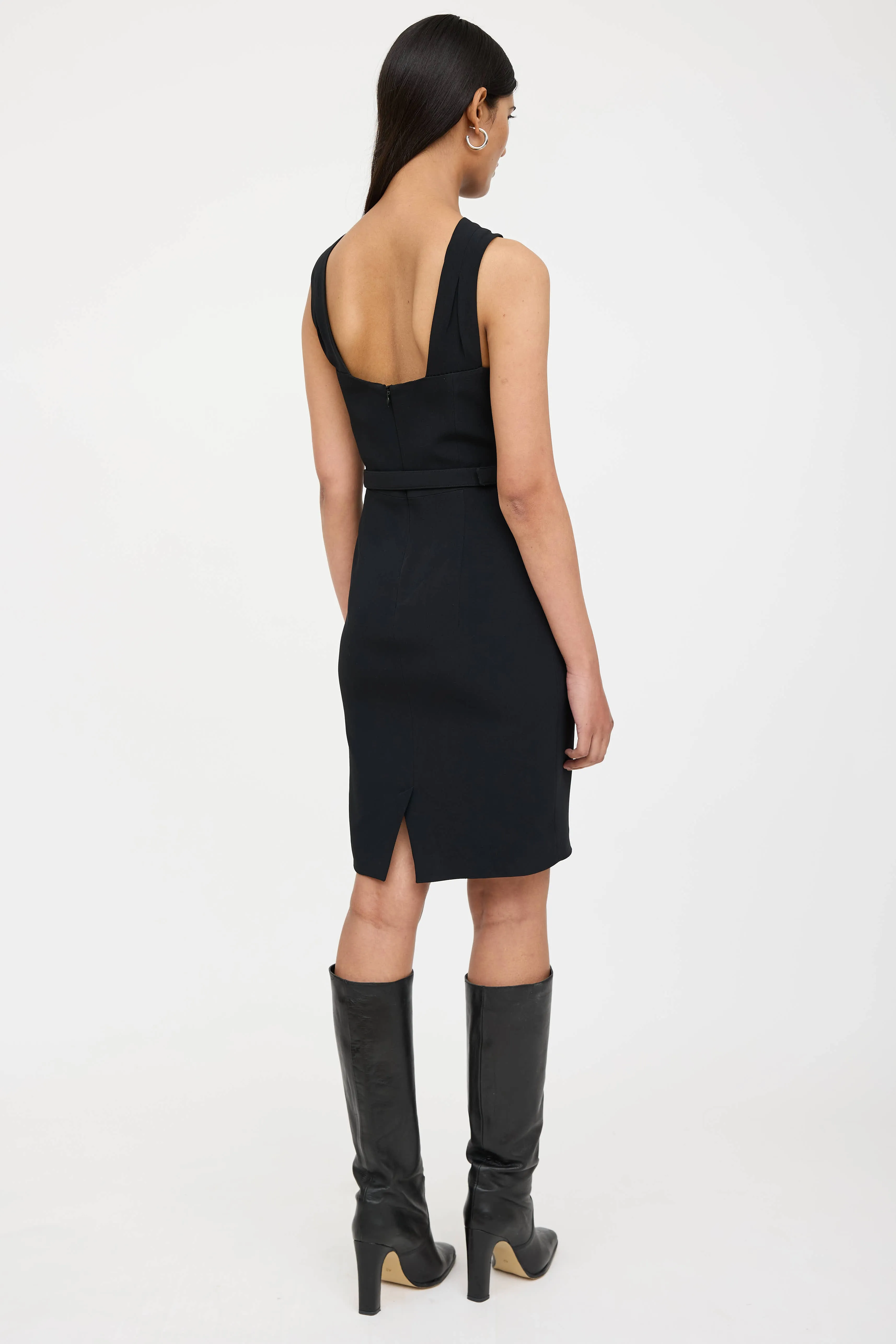 2013 Cross Over Belted Dress sold by VSP Consignment product image thumbnail 4