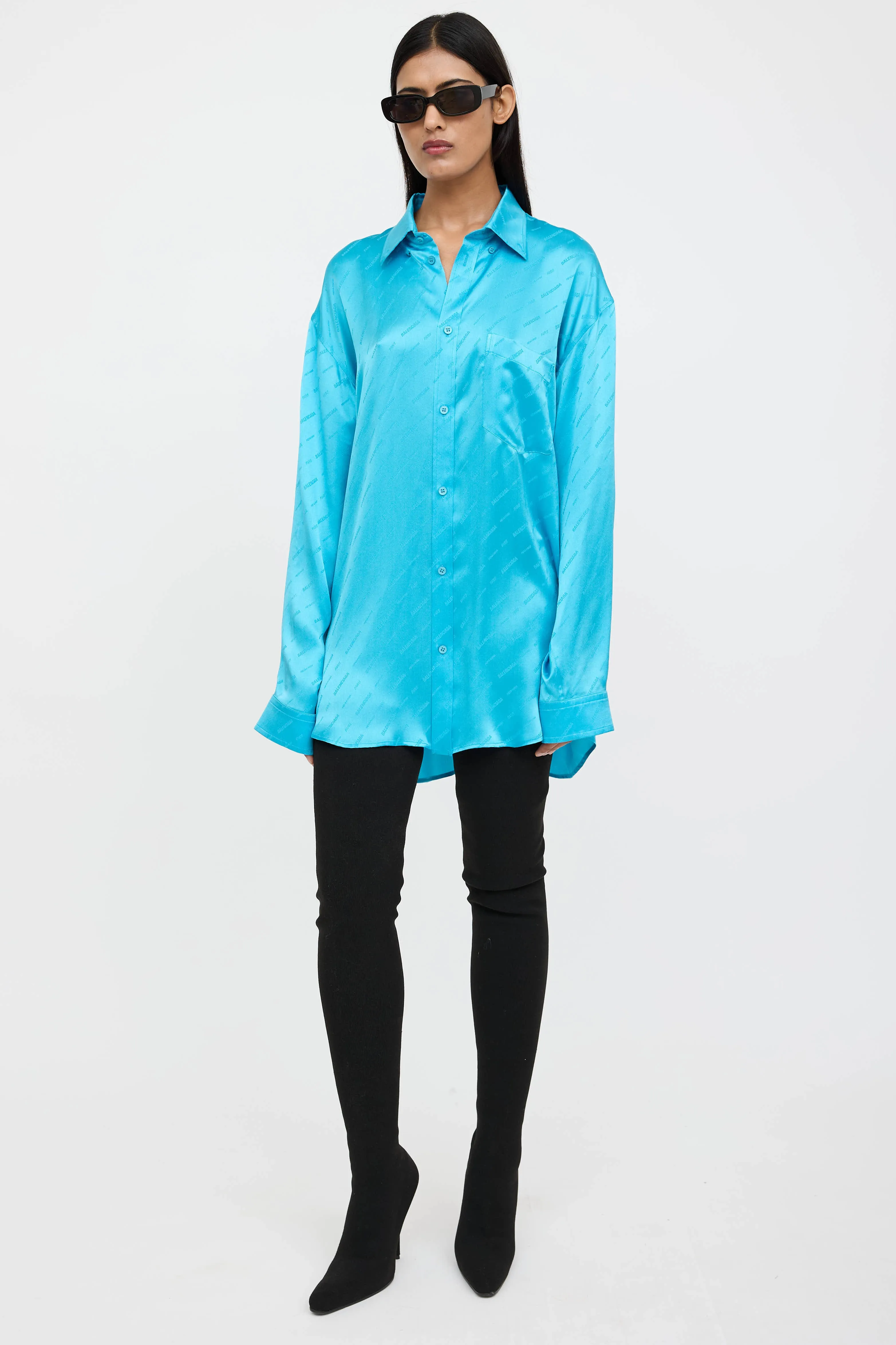 Silk Logo Long Sleeve Shirt sold by VSP Consignment product image thumbnail 5