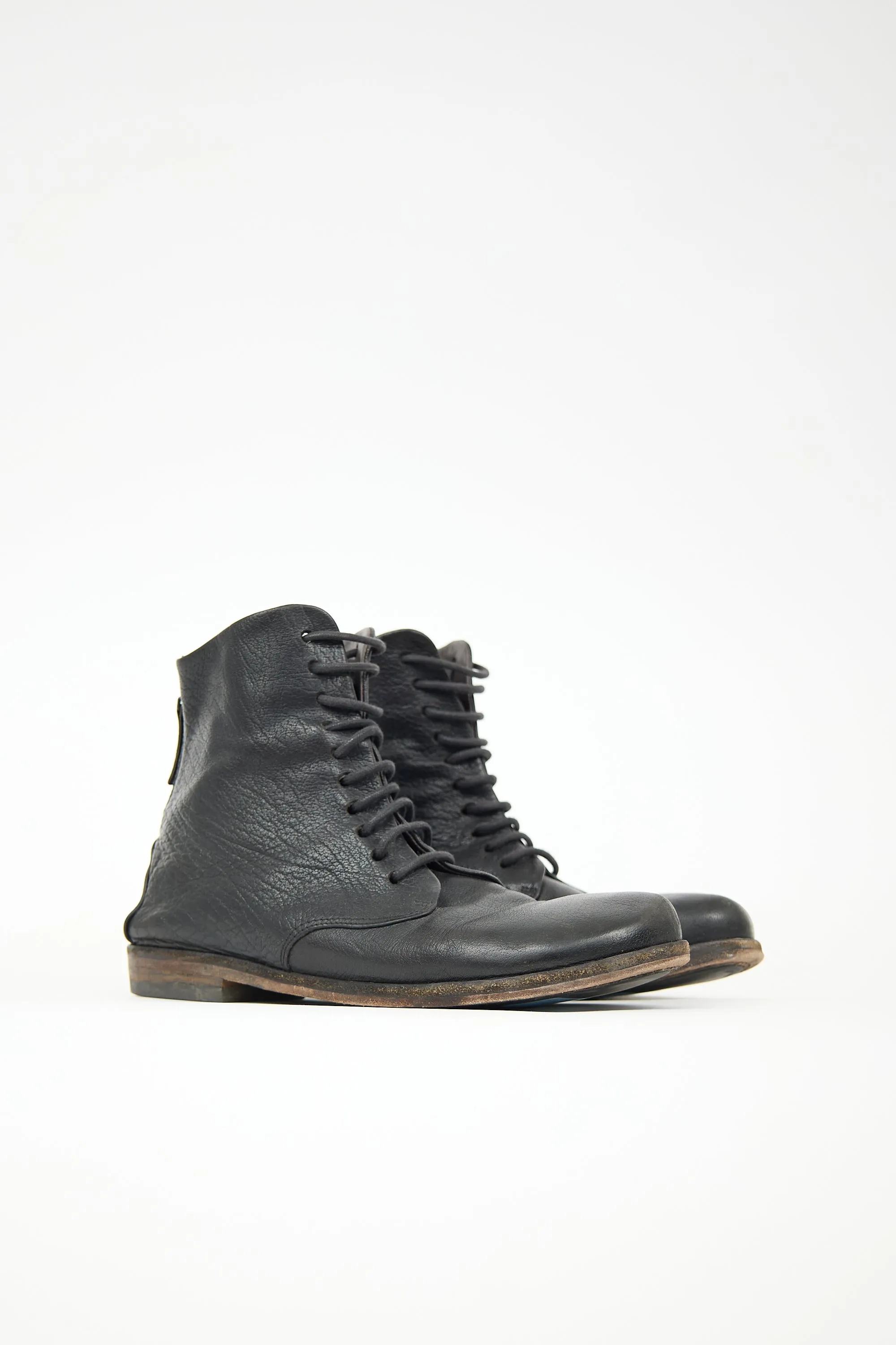 Leather Combat Boot sold by VSP Consignment product image thumbnail 2