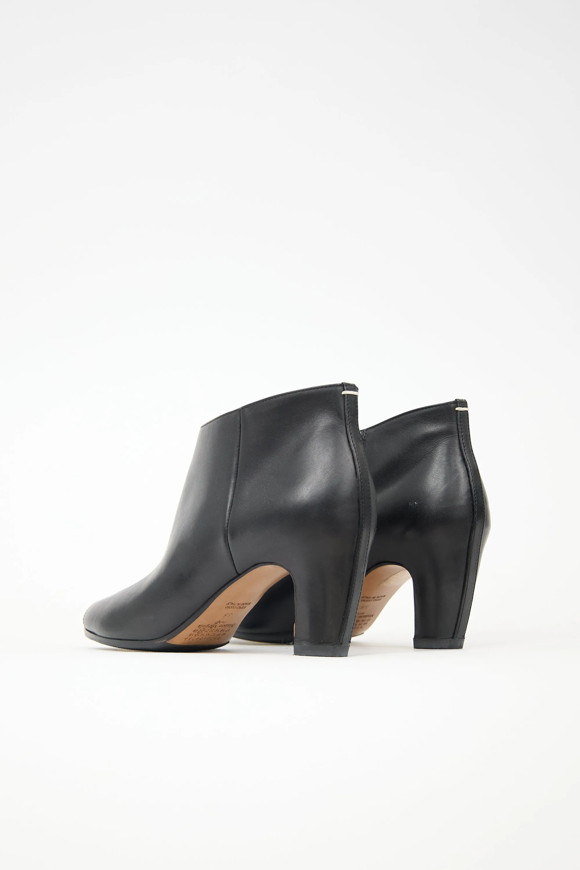 Leather Peep Toe Bootie sold by VSP Consignment product image thumbnail 4