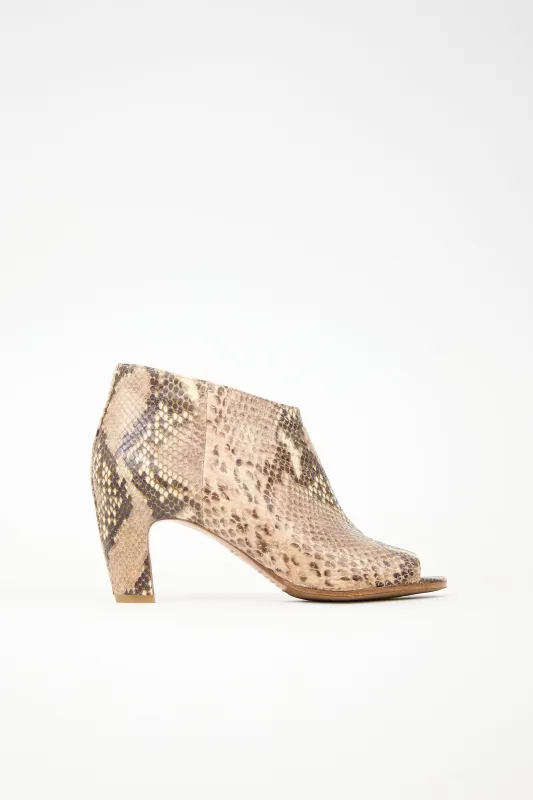 Textured Peep Toe Bootie sold by VSP Consignment