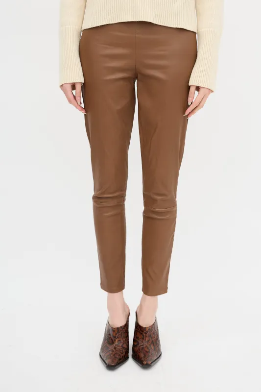 Leather Zip Legging sold by VSP Consignment