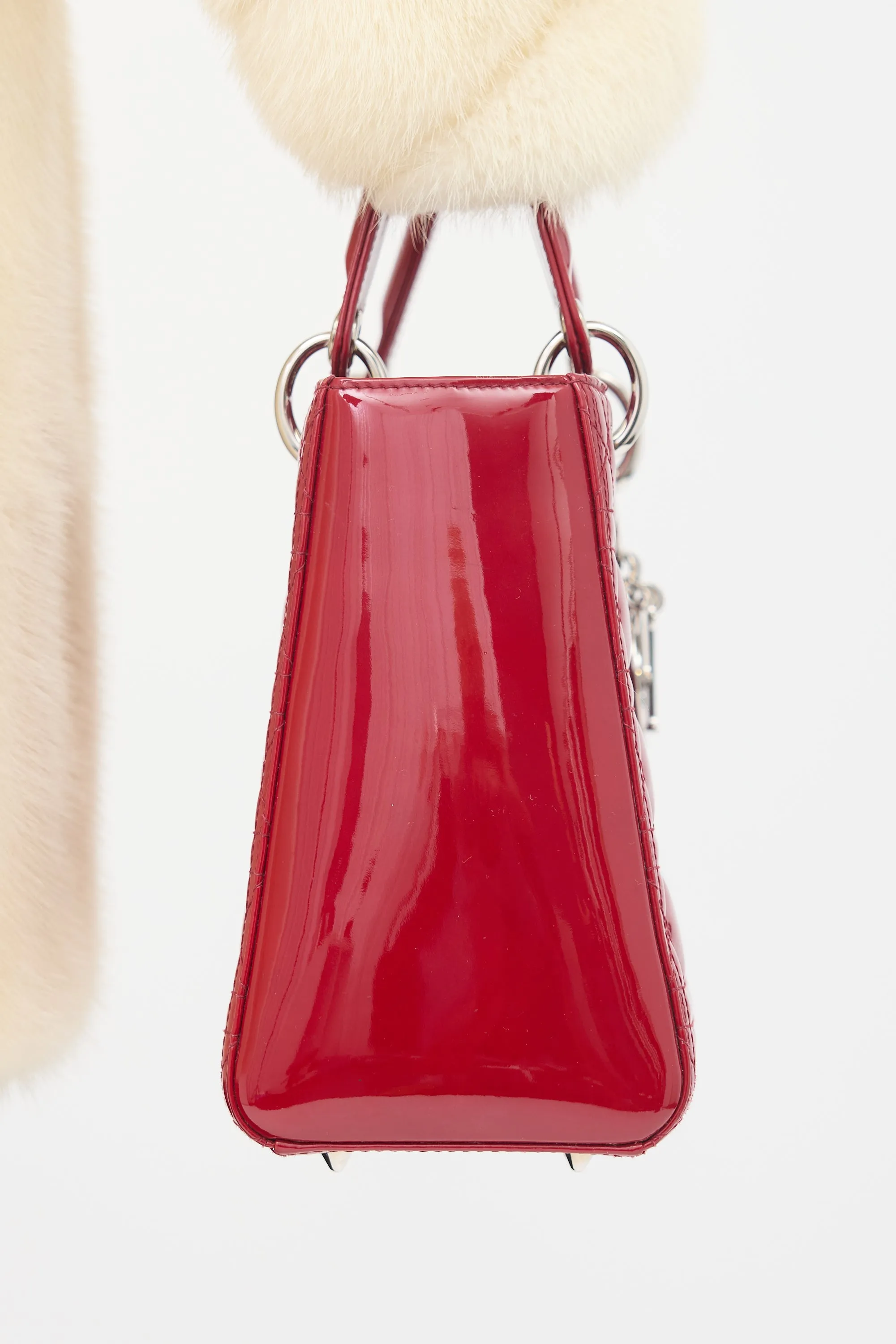 2012 Patent Leather Medium Lady Dior Bag sold by VSP Consignment product image thumbnail 5