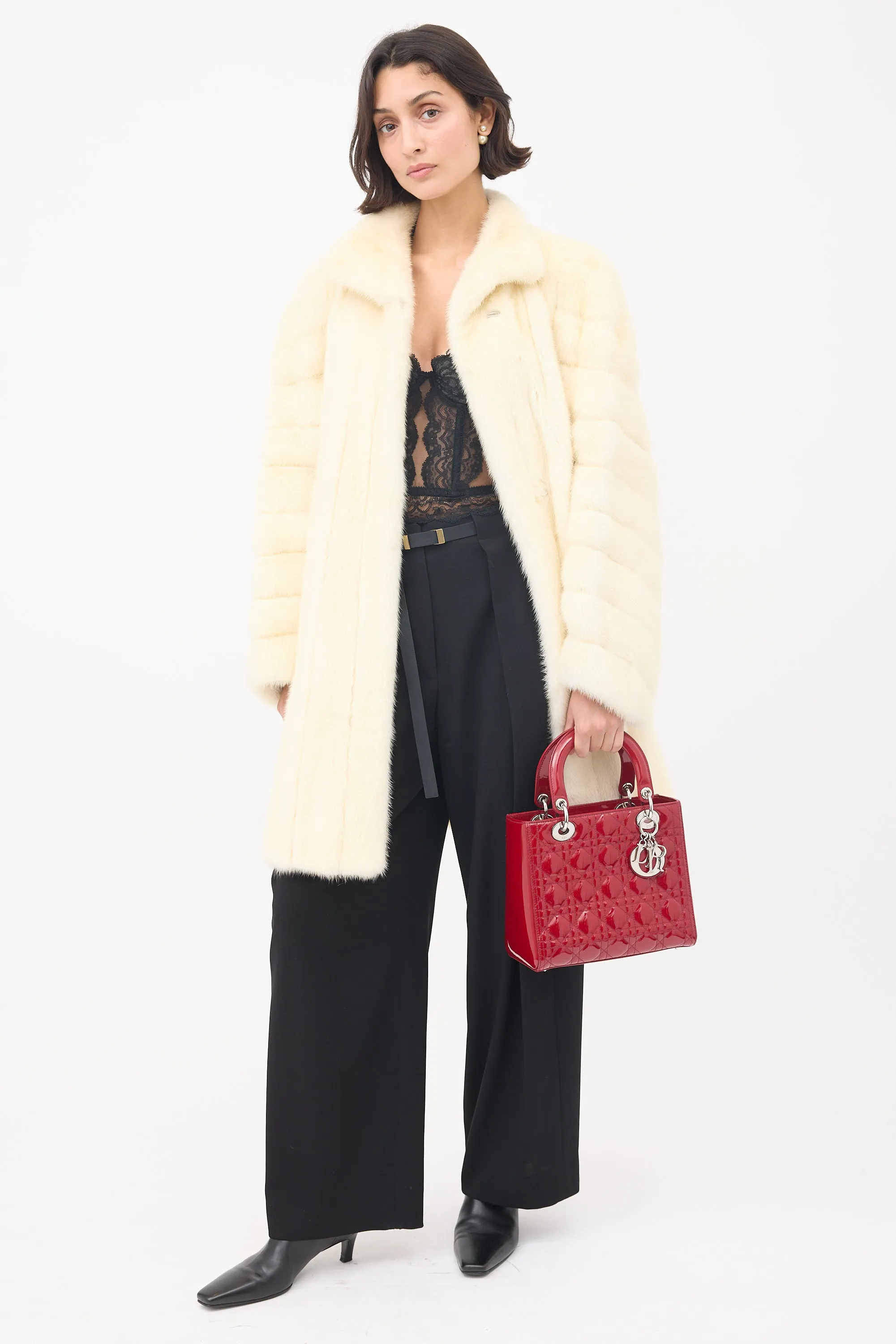 2012 Patent Leather Medium Lady Dior Bag sold by VSP Consignment product image thumbnail 4