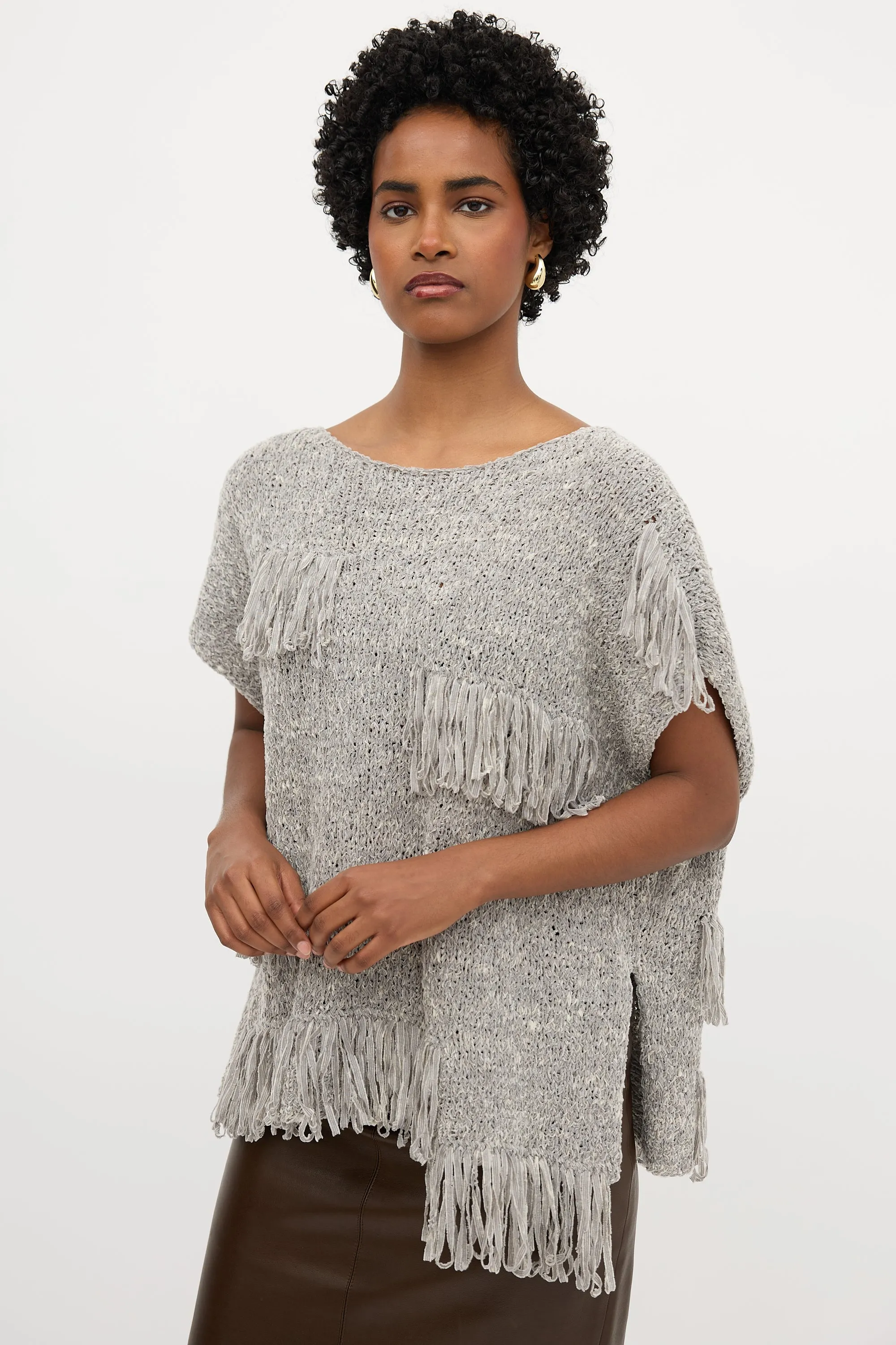 Knit Fringe Top sold by VSP Consignment product image thumbnail 3