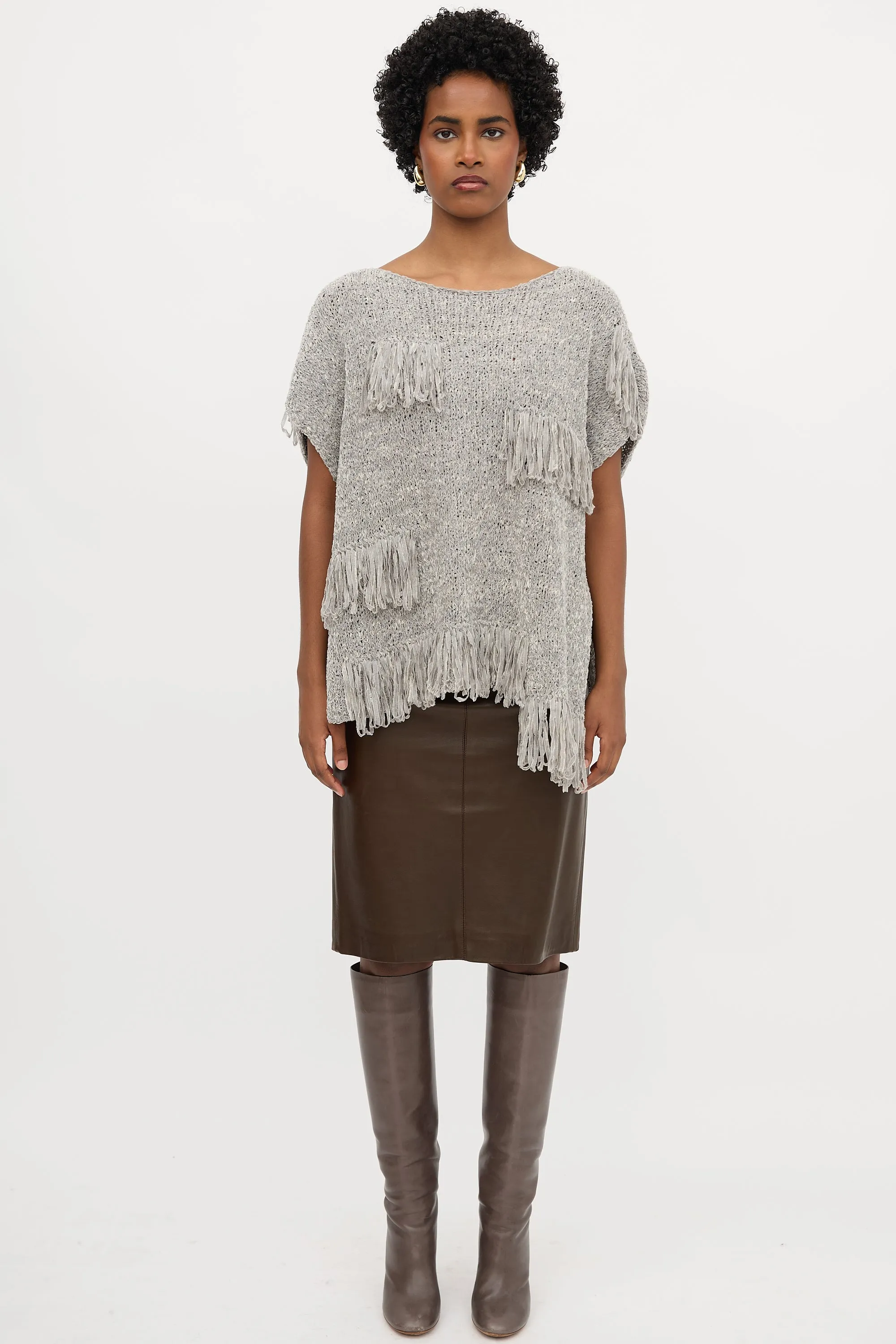 Knit Fringe Top sold by VSP Consignment product image thumbnail 2