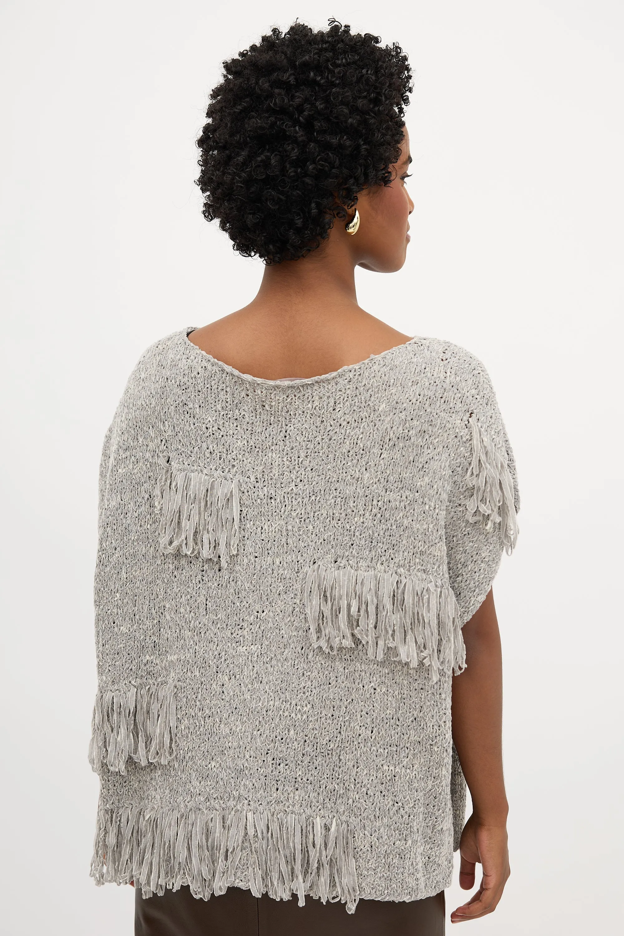 Knit Fringe Top sold by VSP Consignment product image thumbnail 4