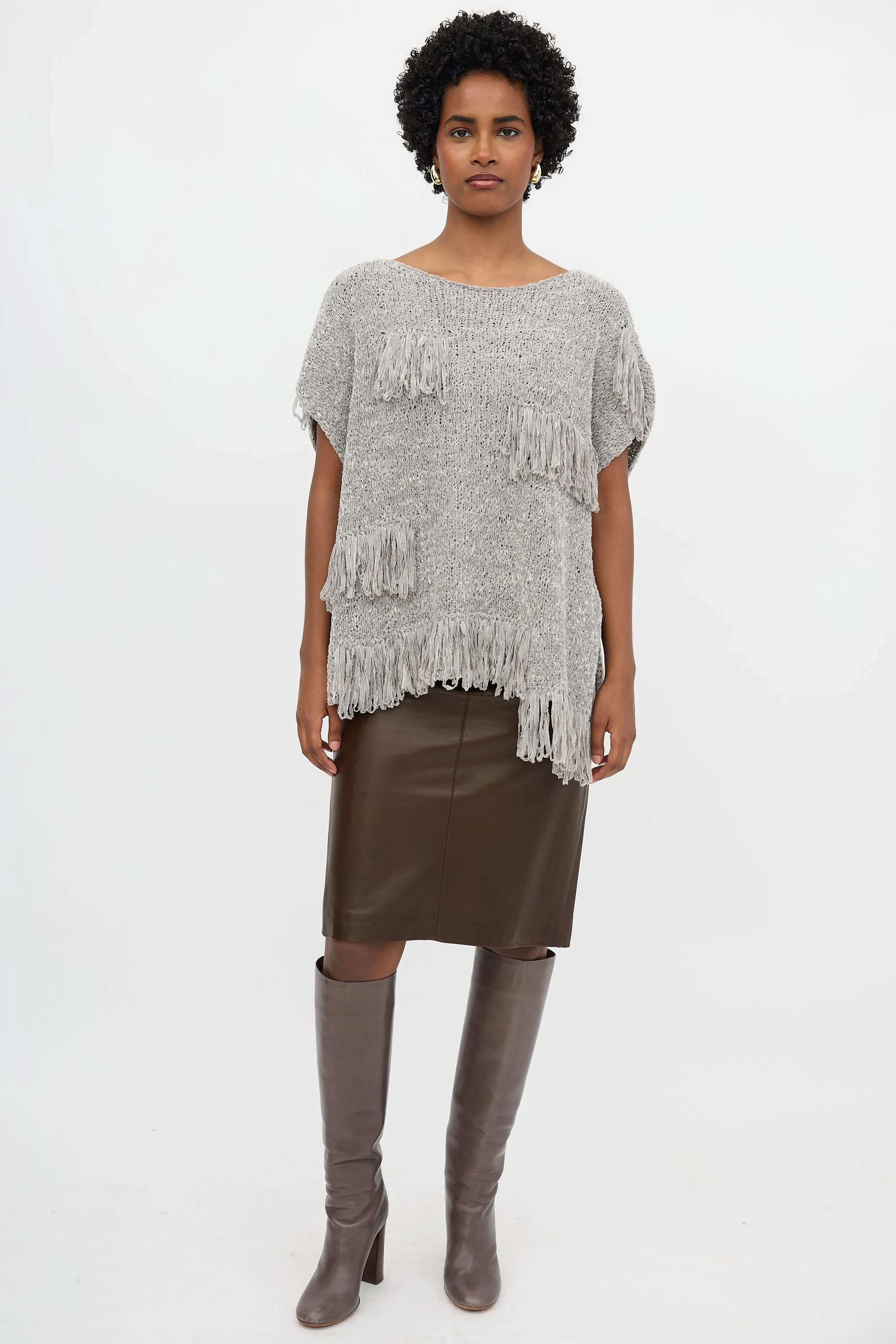 Knit Fringe Top sold by VSP Consignment product image thumbnail 5