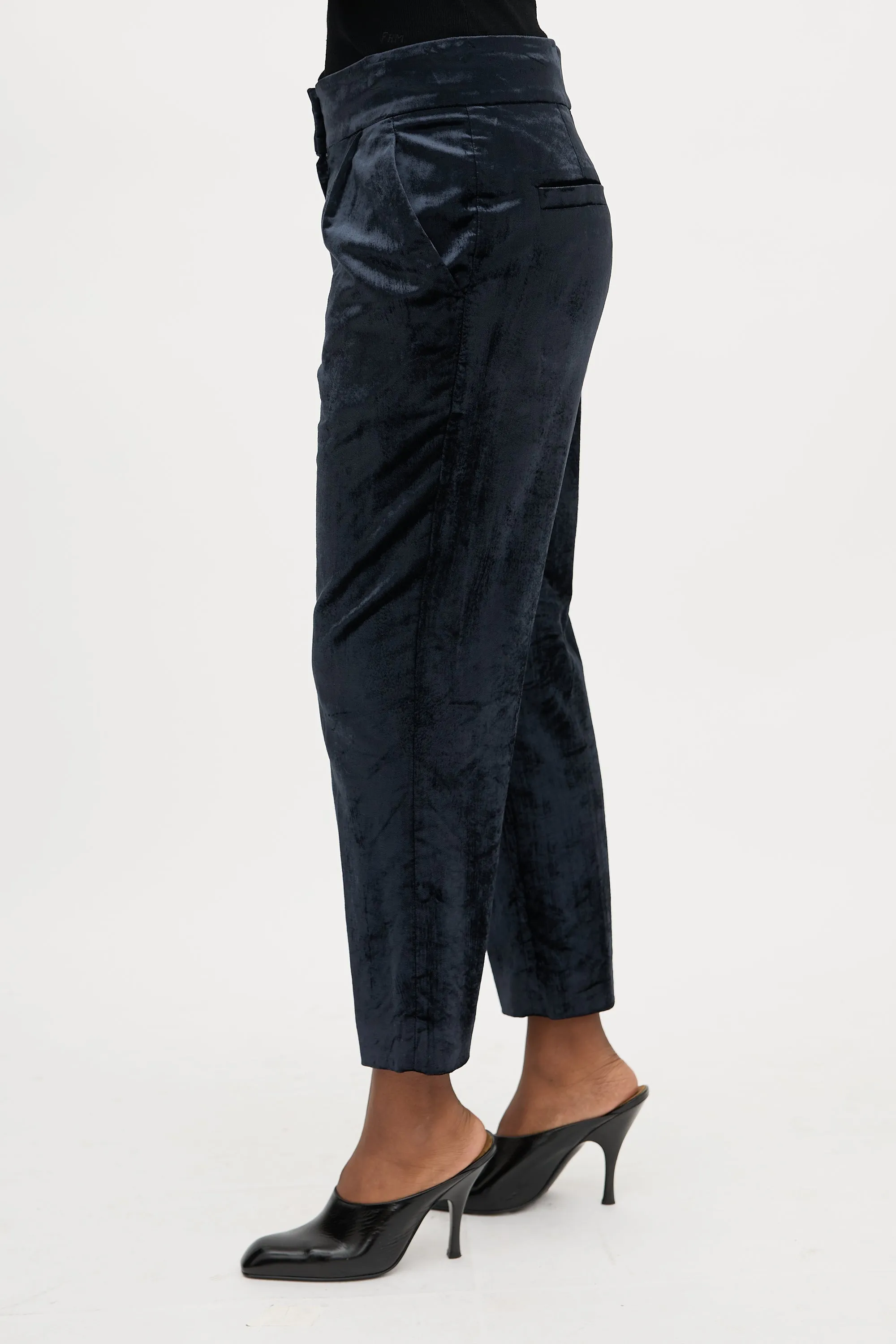 Velvet Tapered Trouser sold by VSP Consignment product image thumbnail 3