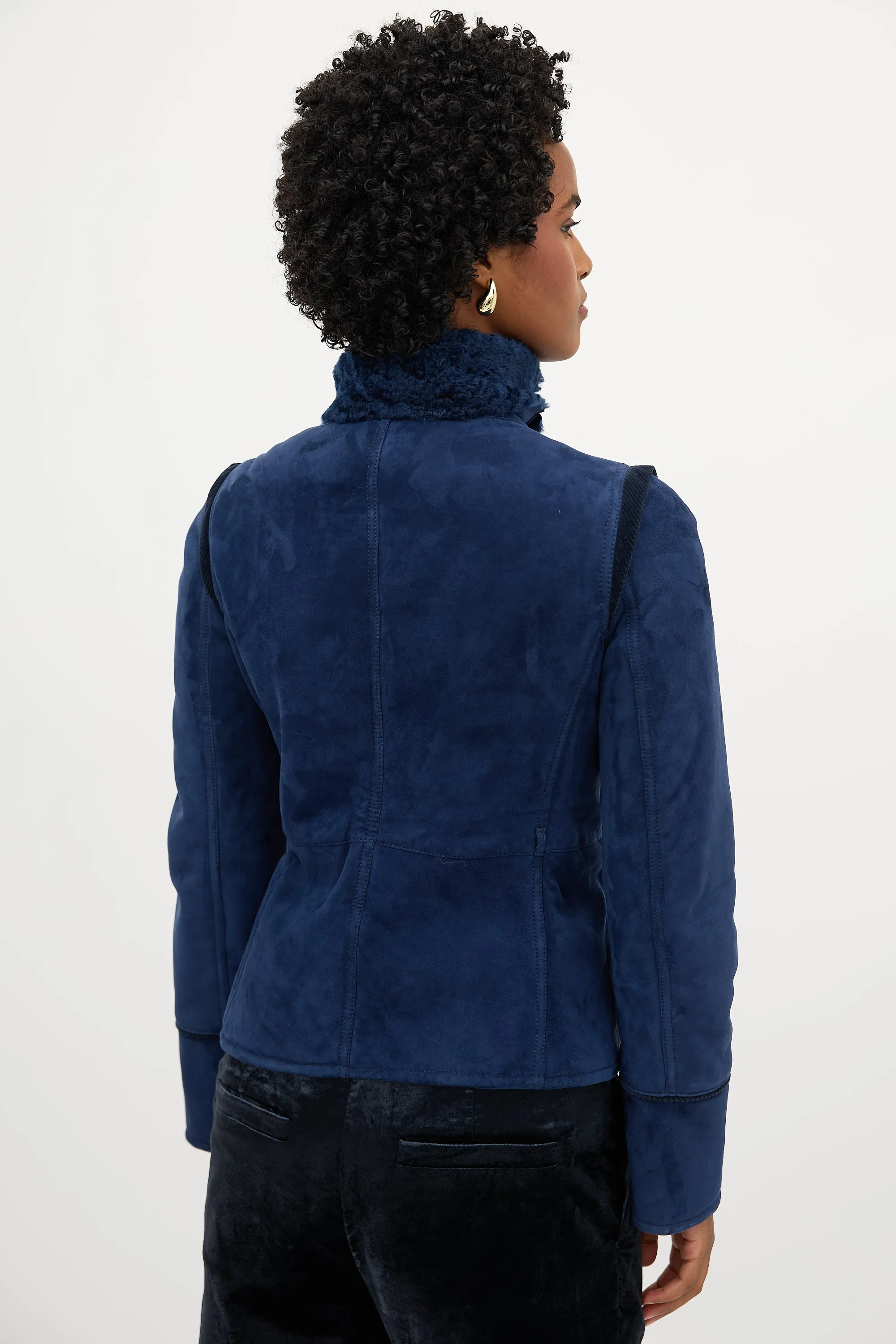 Shearling Tie Jacket sold by VSP Consignment product image thumbnail 5