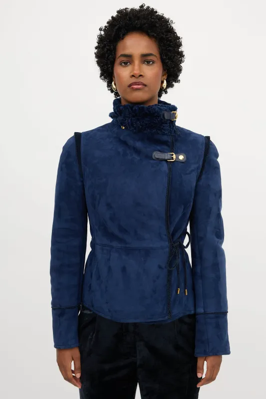 Shearling Tie Jacket sold by VSP Consignment