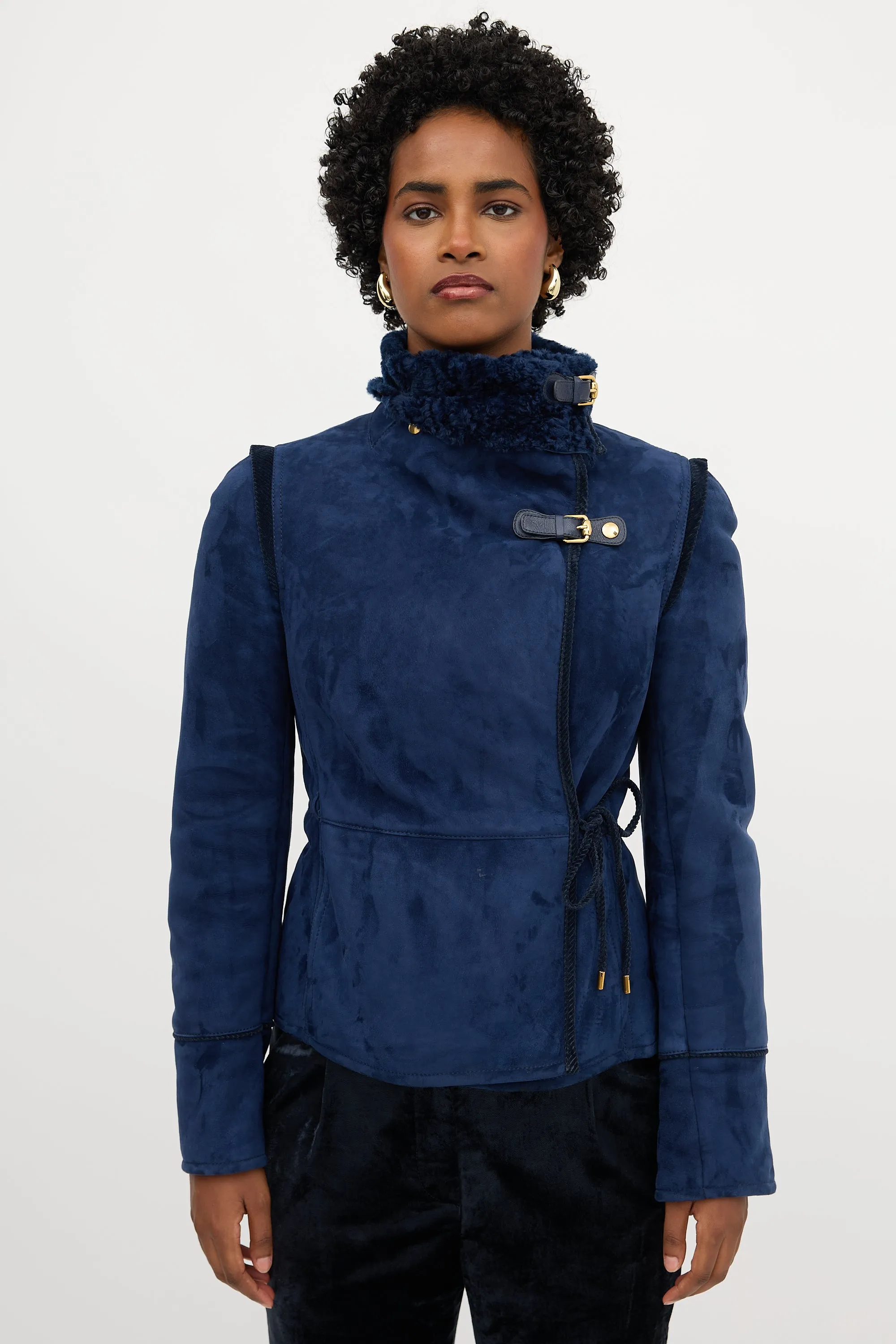 Shearling Tie Jacket sold by VSP Consignment