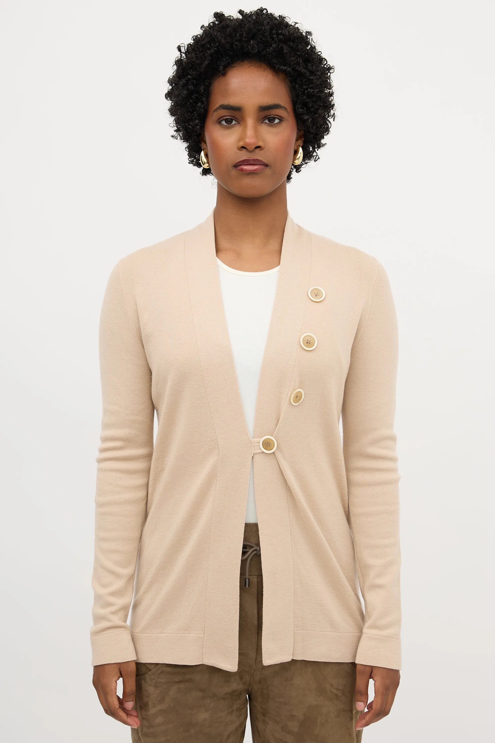 Cashmere Button Cardigan sold by VSP Consignment