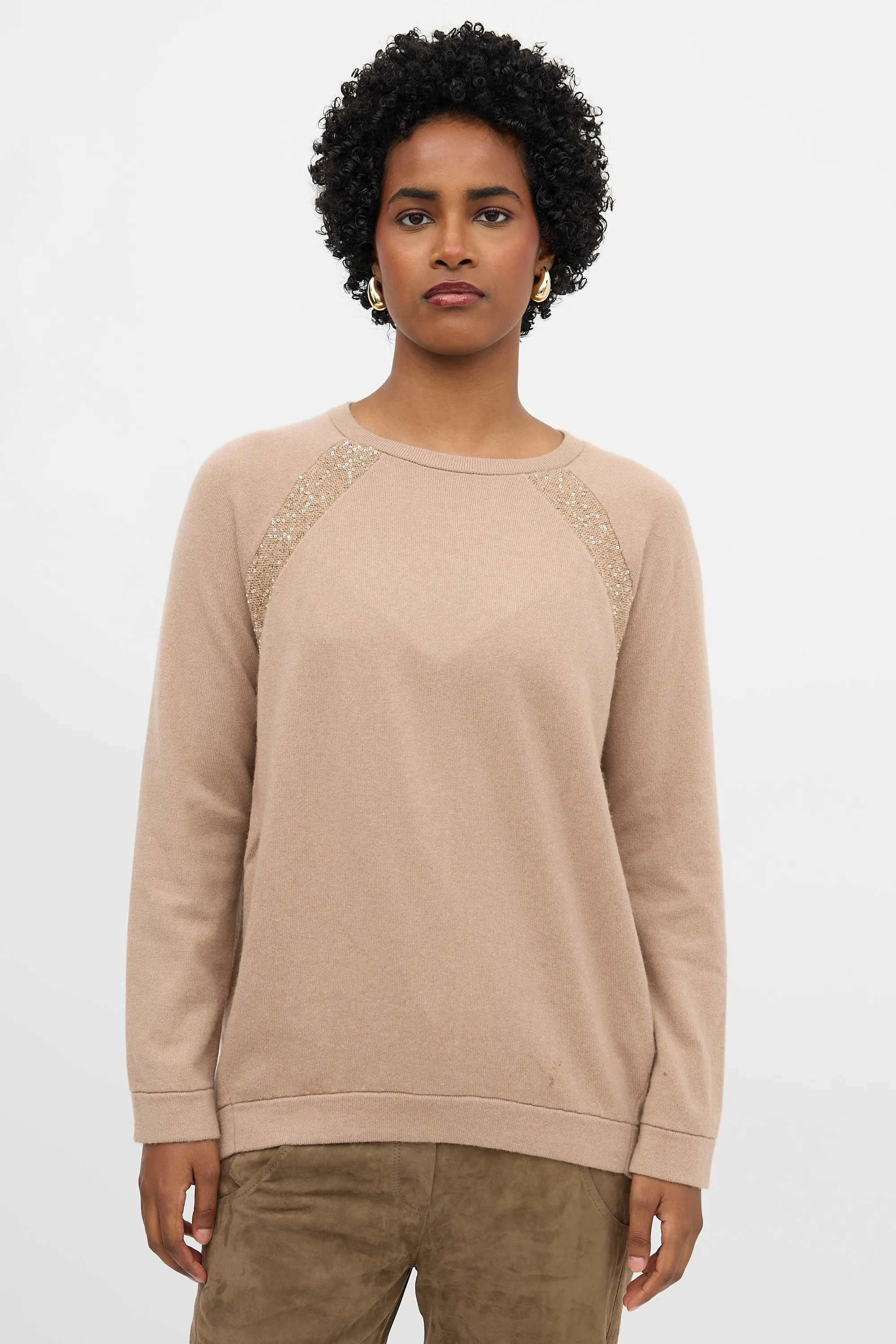 Cashmere Sequin Sweater sold by VSP Consignment