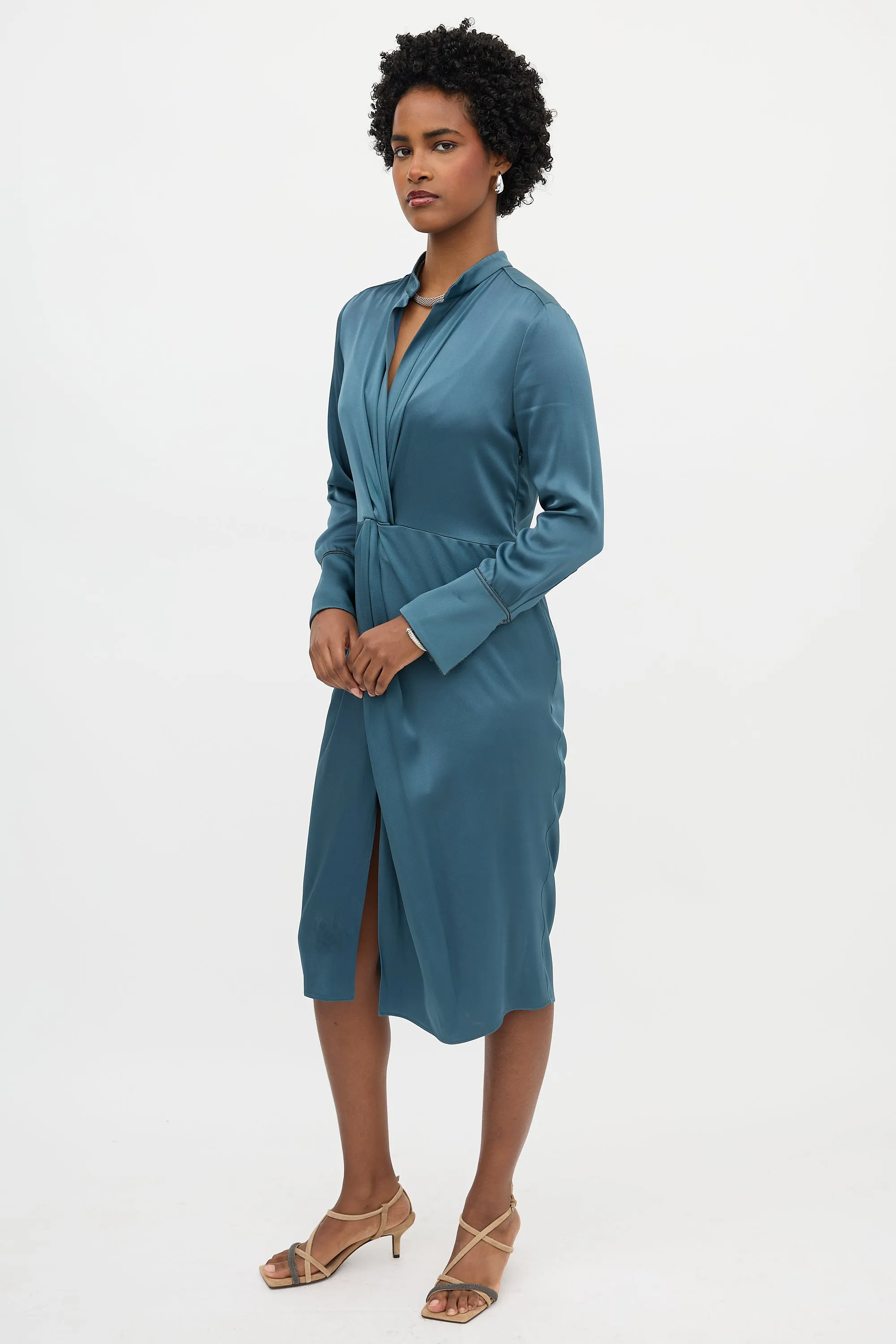 Satin Twist Dress sold by VSP Consignment product image thumbnail 3