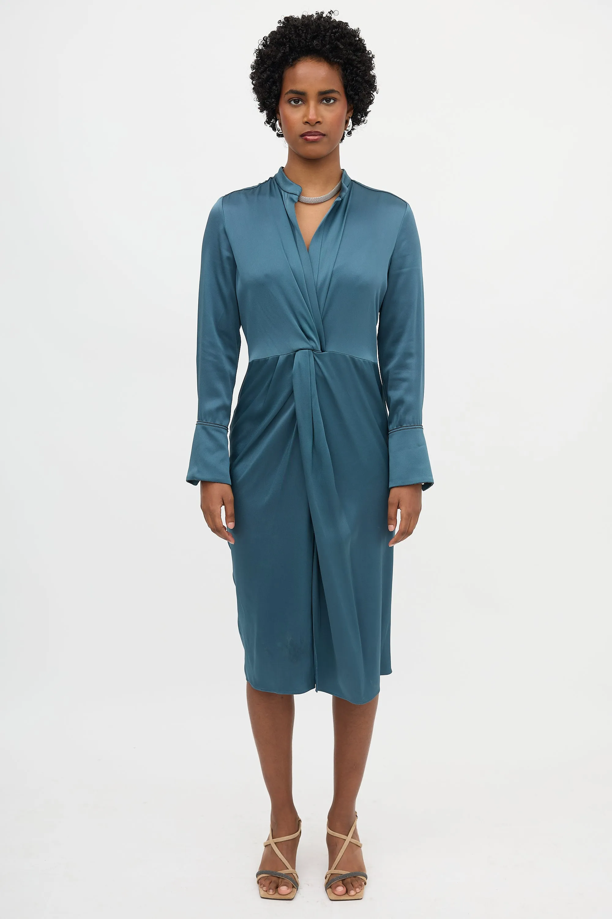Satin Twist Dress sold by VSP Consignment