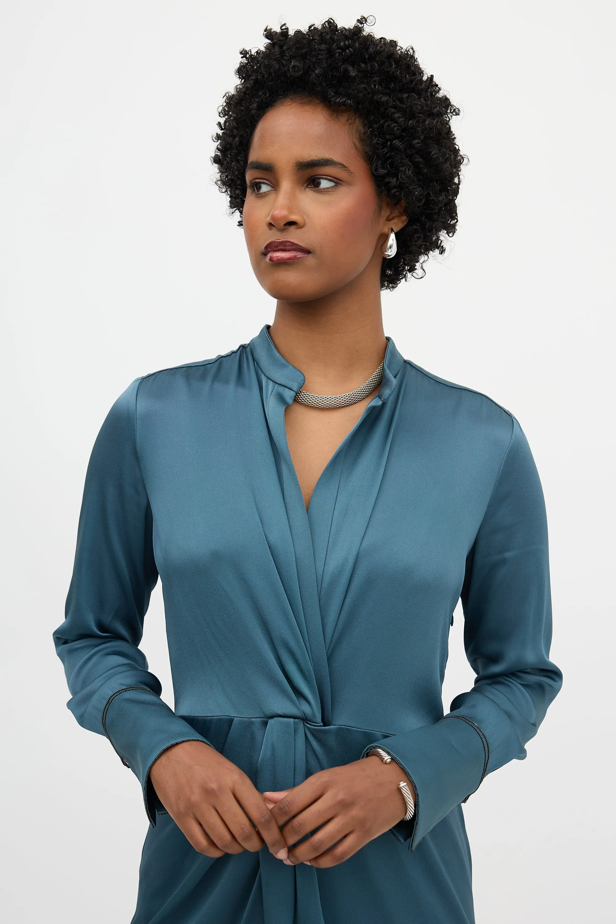 Satin Twist Dress sold by VSP Consignment product image thumbnail 2