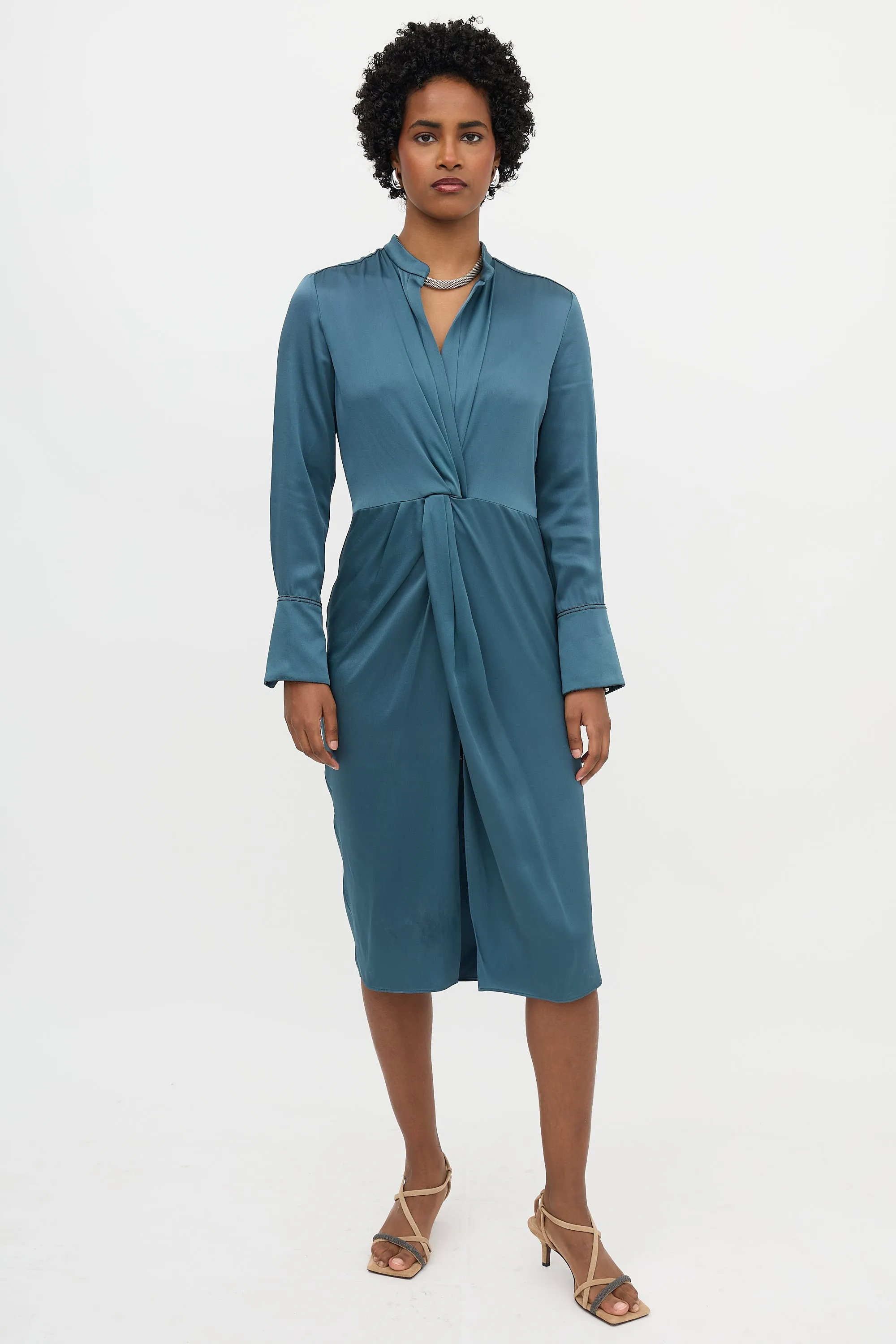 Satin Twist Dress sold by VSP Consignment product image thumbnail 5