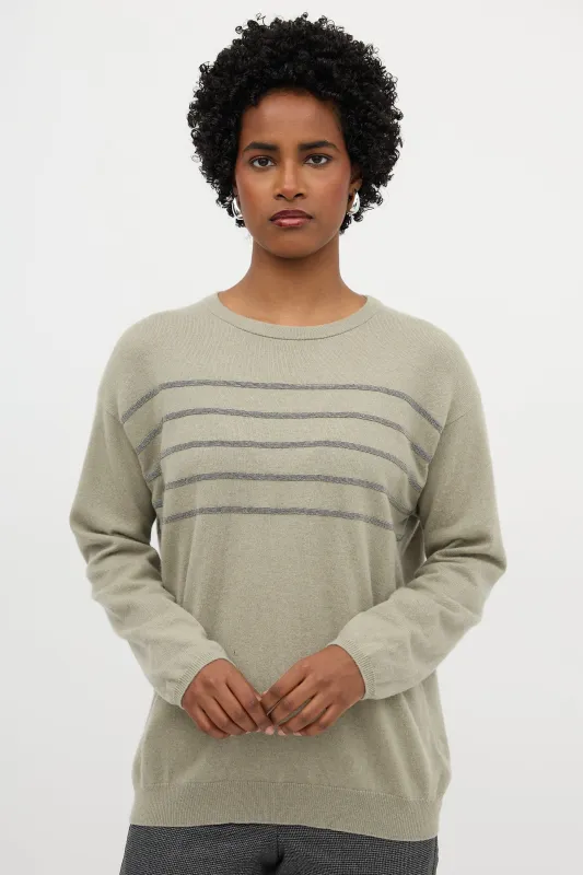 Cashmere Monili Stripe Sweater sold by VSP Consignment