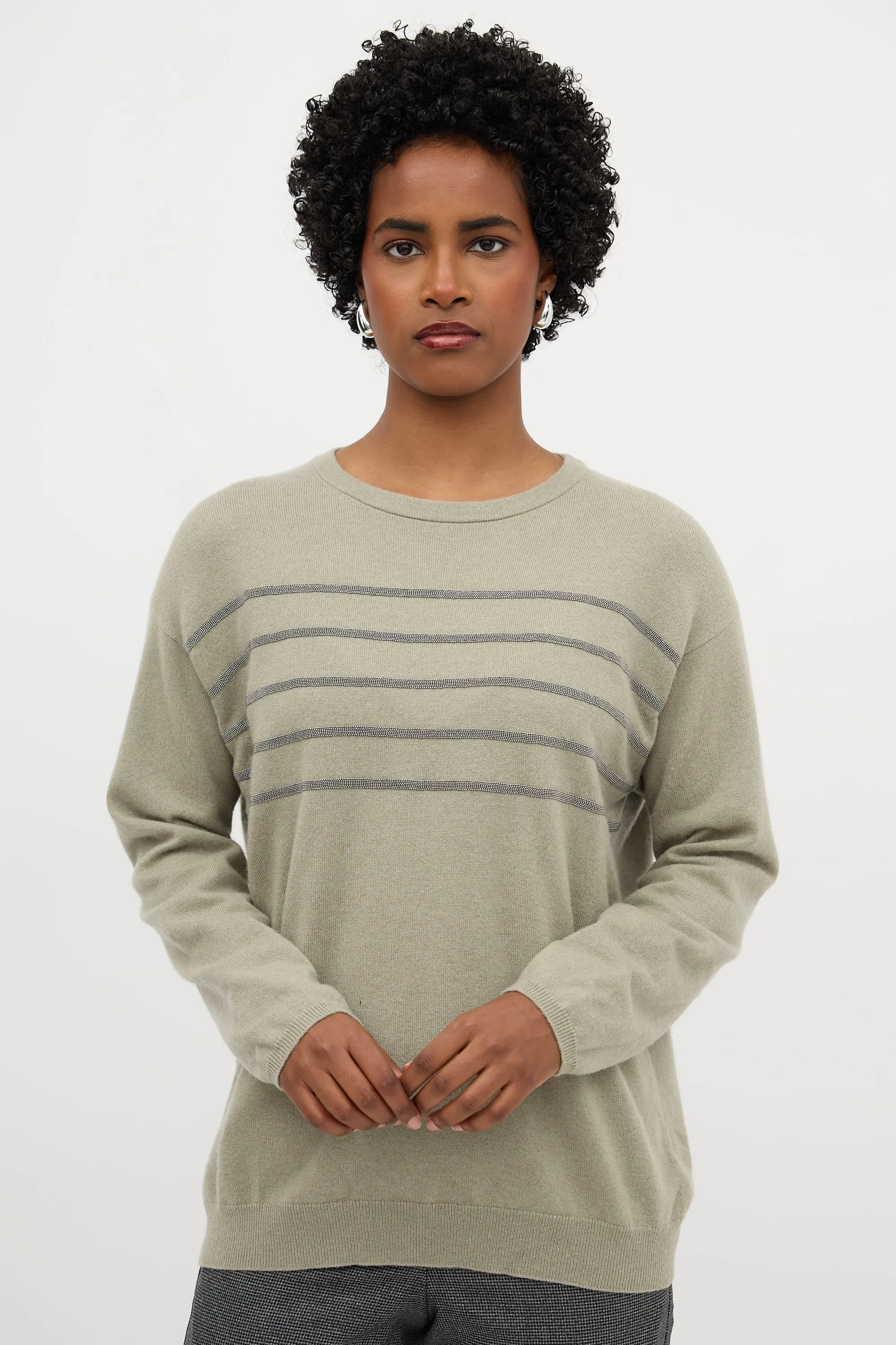 Cashmere Monili Stripe Sweater sold by VSP Consignment
