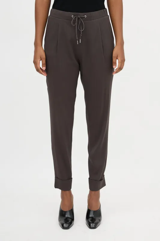 Crepe Silk Drawstring Trouser sold by VSP Consignment