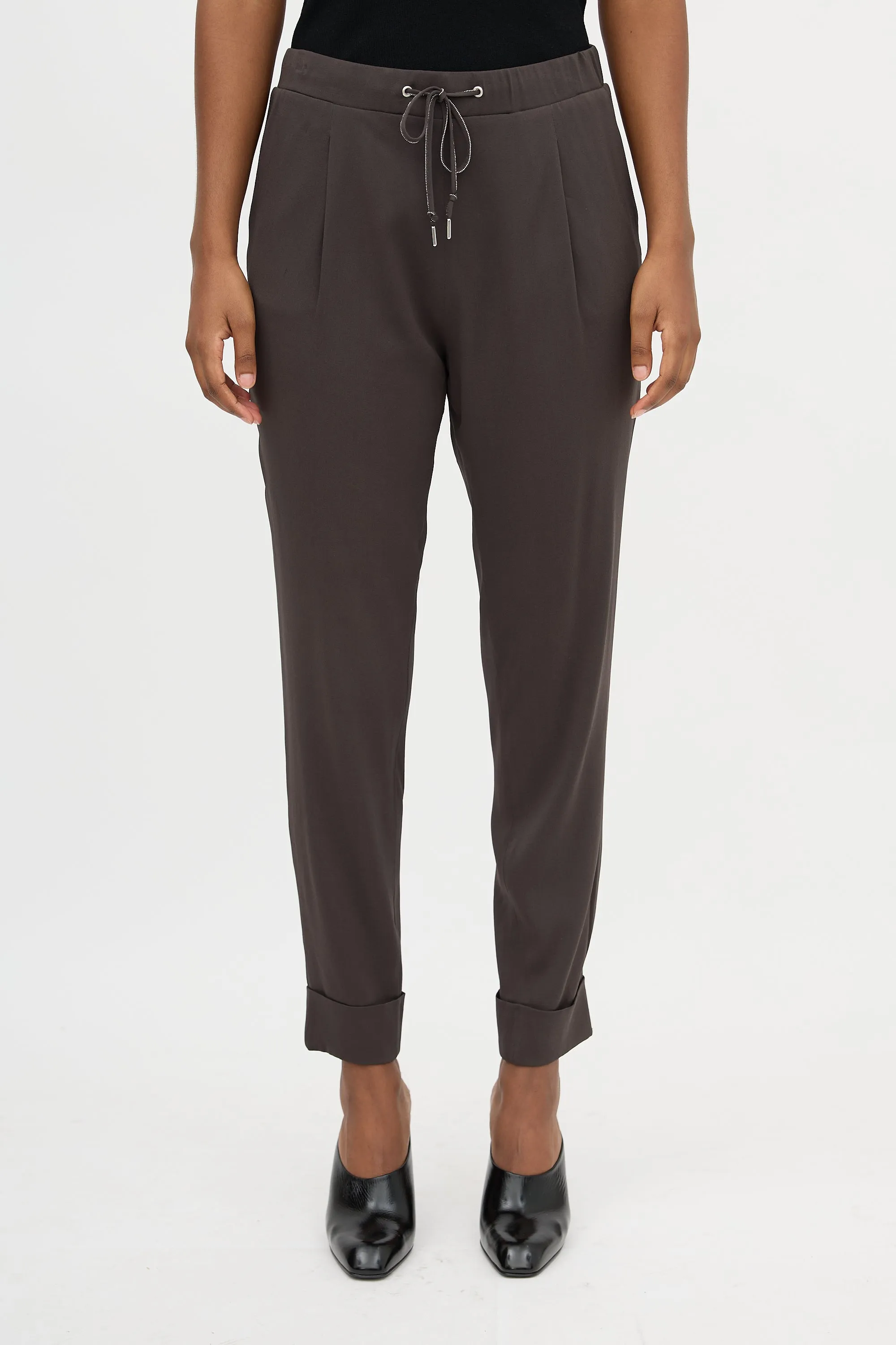 Crepe Silk Drawstring Trouser sold by VSP Consignment