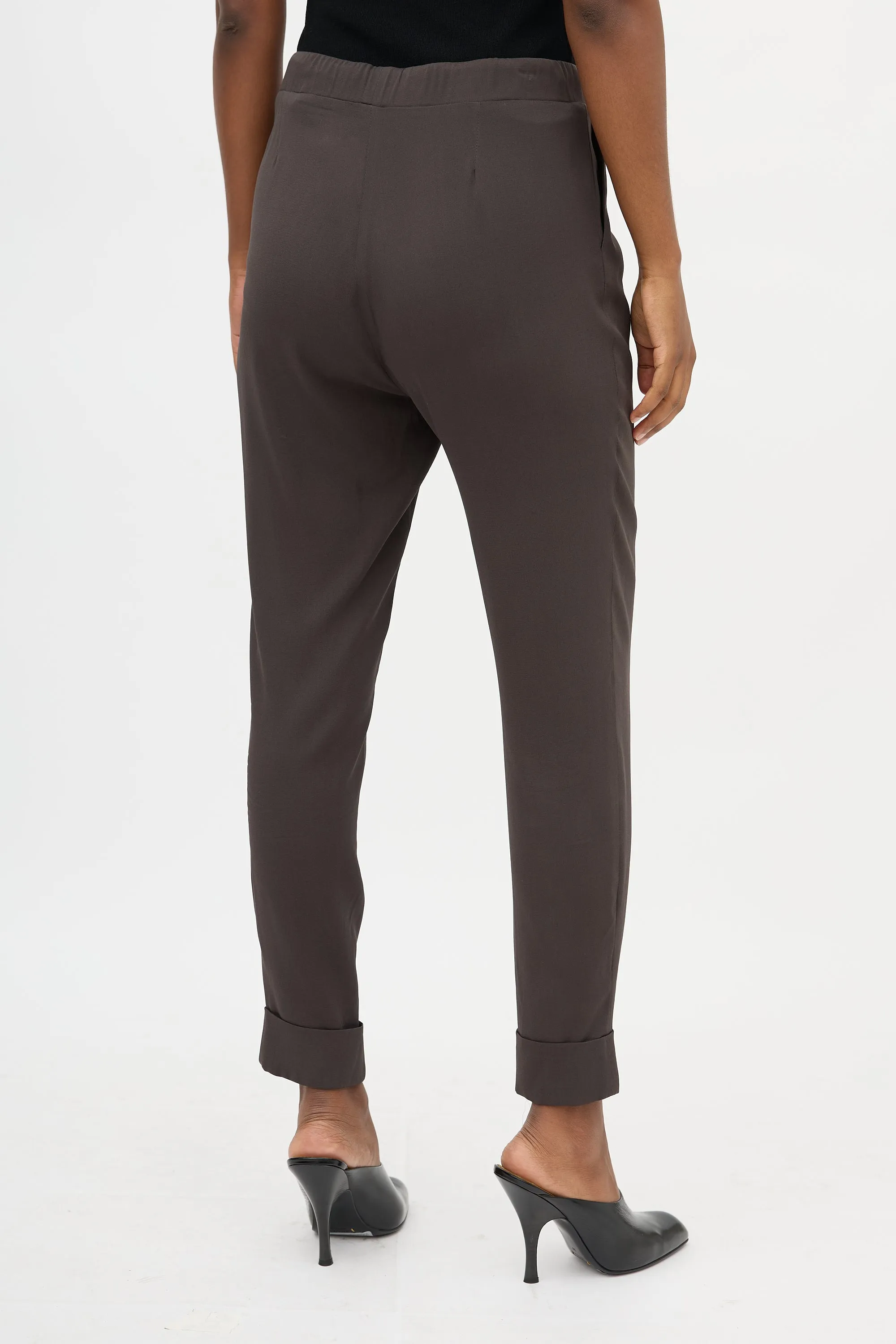 Crepe Silk Drawstring Trouser sold by VSP Consignment product image thumbnail 4